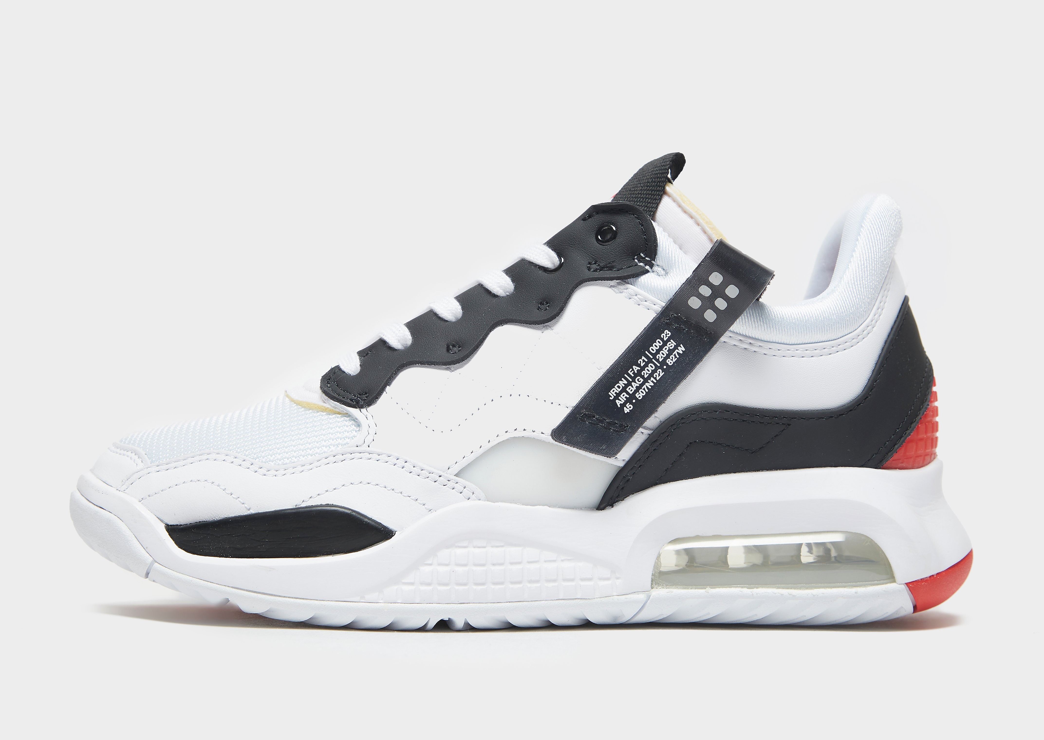

Jordan MA2 - White/University Red/Light Smoke Grey/Black - Mens, White/University Red/Light Smoke Grey/Black