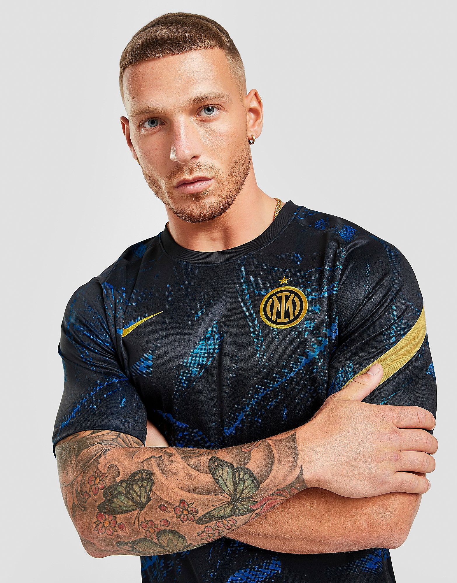

Nike Inter Milan Pre Match Shirt - Blue Spark/Black/Black/Truly Gold - Mens, Blue Spark/Black/Black/Truly Gold
