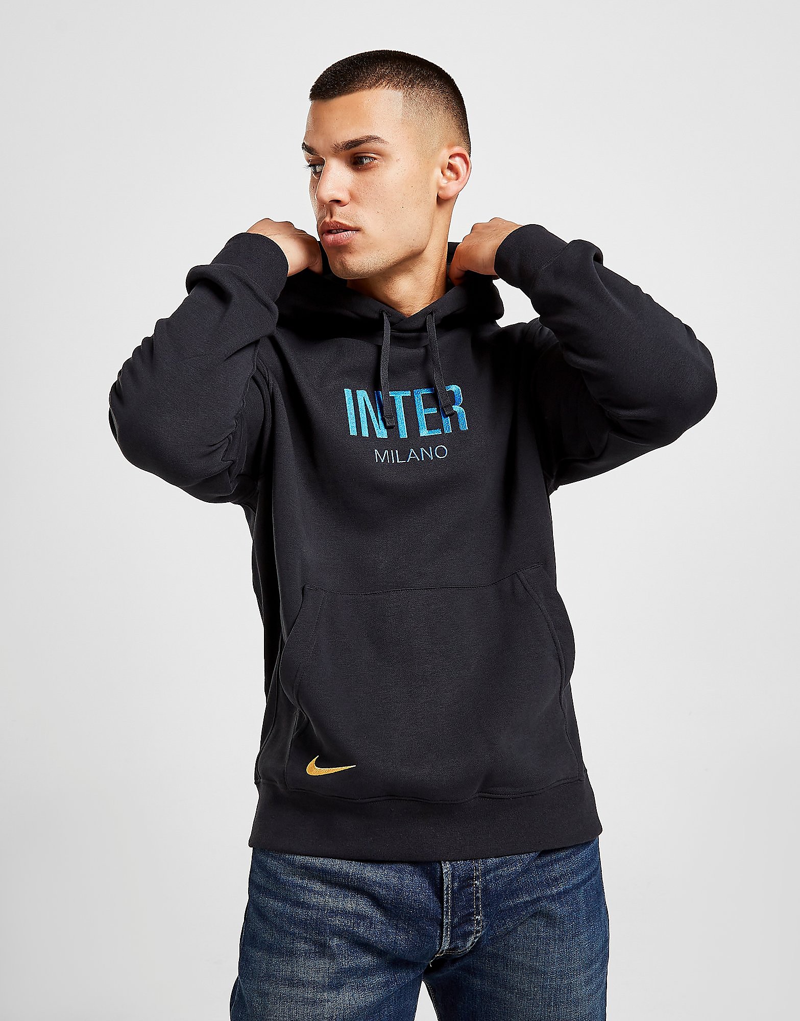 

Nike Inter Milan Fleece Hoodie - Black/Blue Spark/Truly Gold - Mens, Black/Blue Spark/Truly Gold