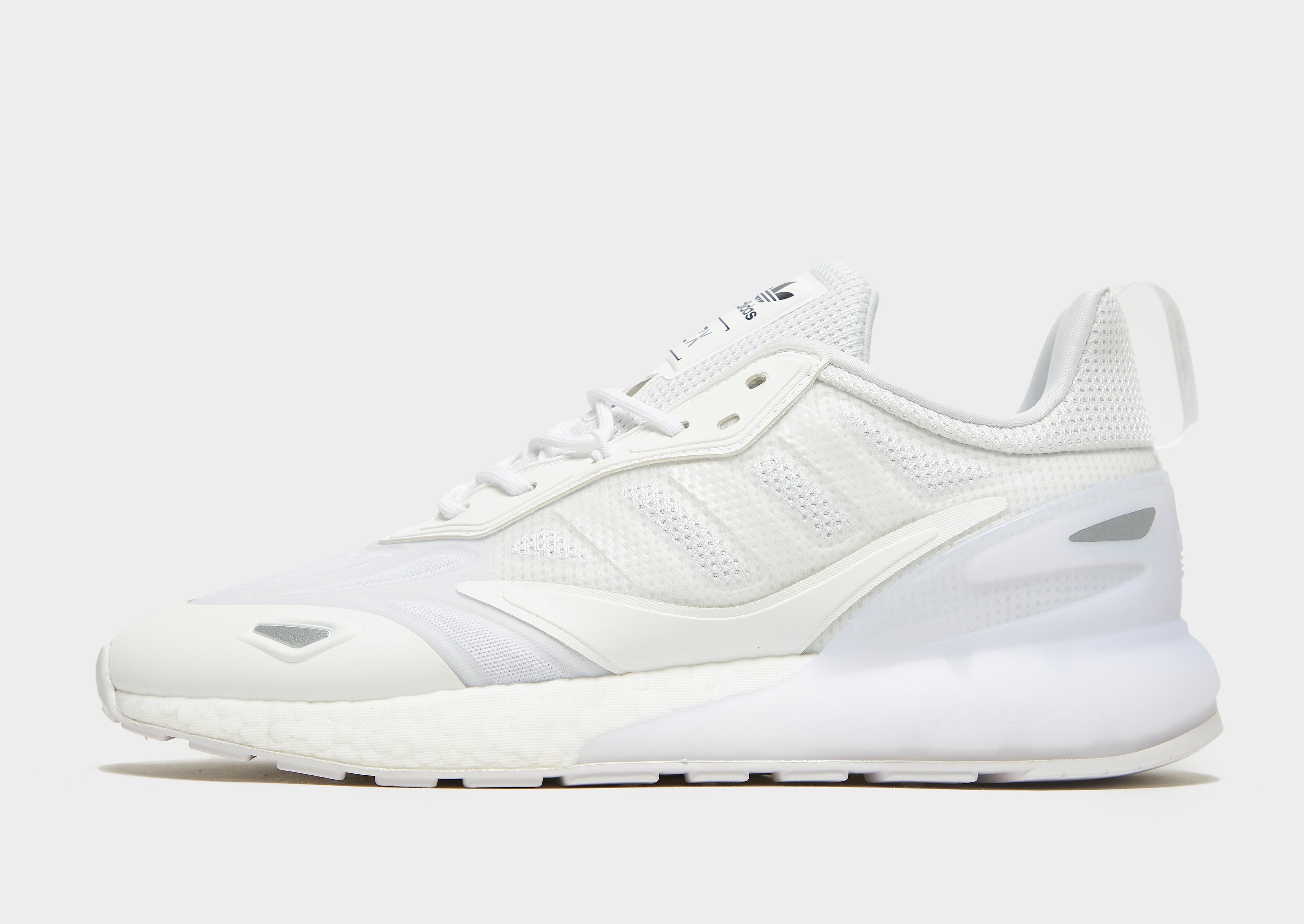 

adidas Originals ZX 2K Boost 2.0 - Cloud White / Core Black / Cloud White - Womens, Cloud White / Core Black / Cloud White