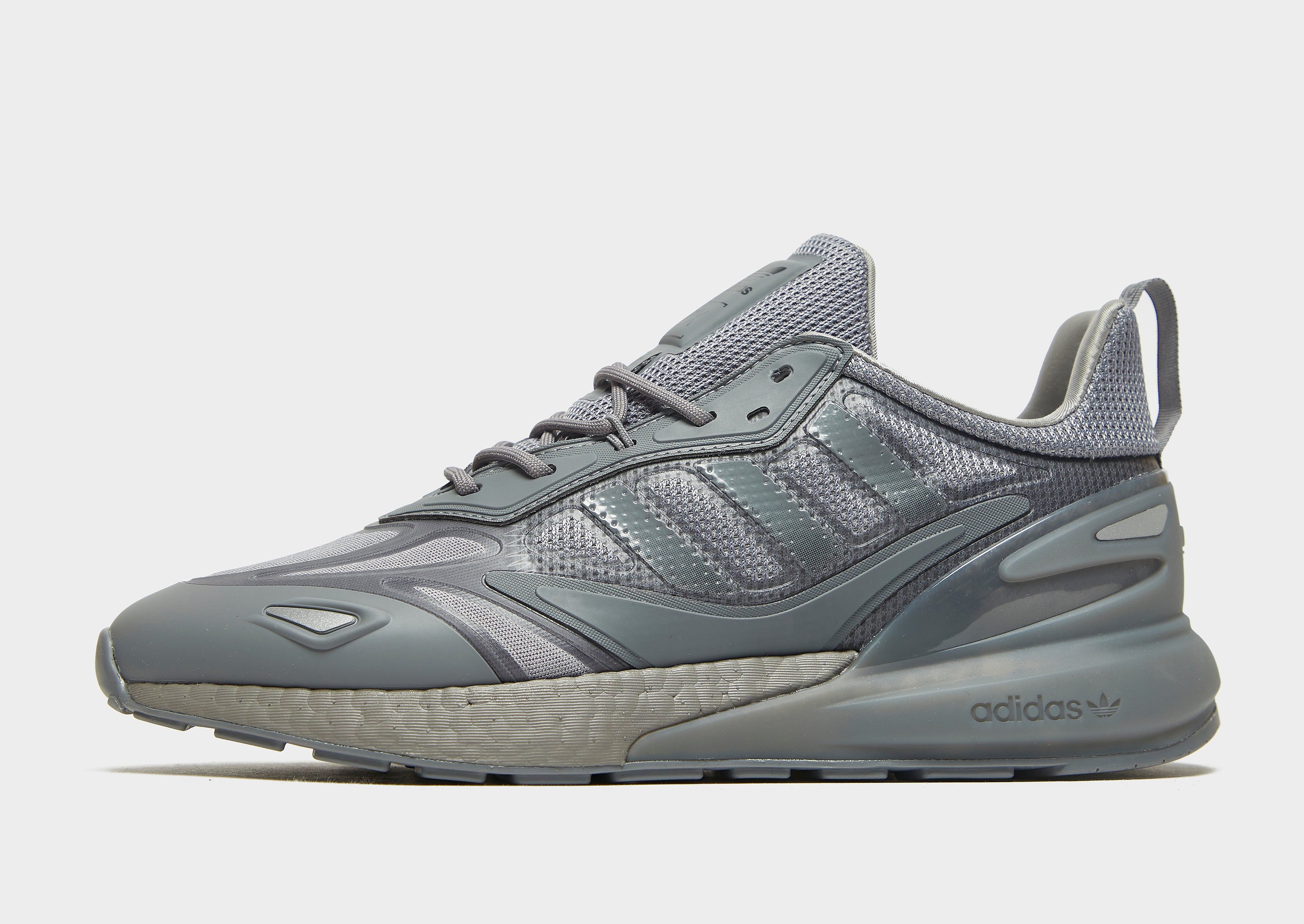 

adidas Originals ZX 2K Boost 2.0 - Grey Three / Grey Three / Grey Three - Womens, Grey Three / Grey Three / Grey Three