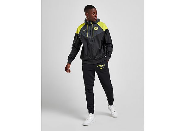 Nike Chelsea FC Fleece Joggers - Black/Opti Yellow - Mens, Black/Opti Yellow