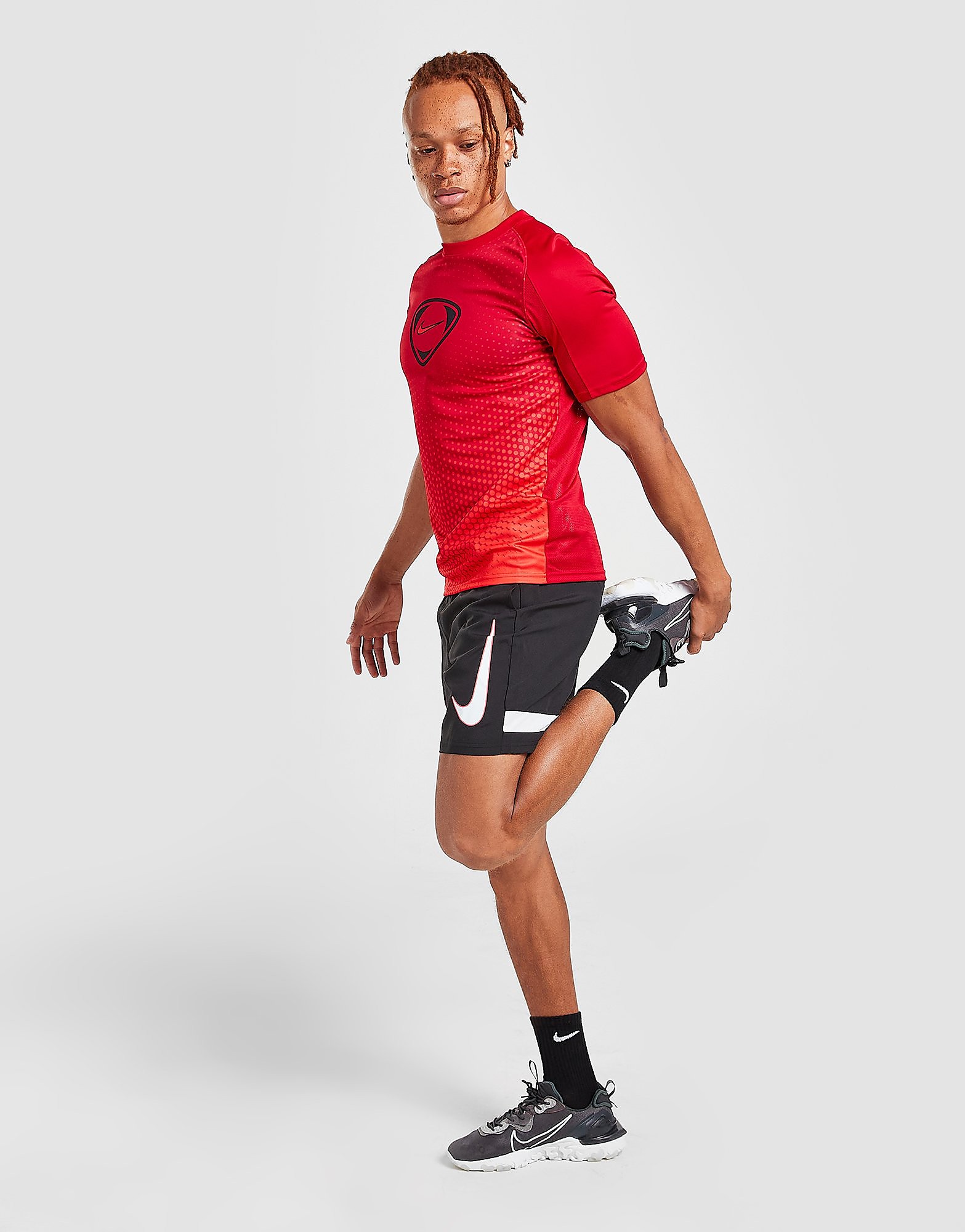 

Nike Academy Woven Shorts - Black/White/Bright Crimson - Mens, Black/White/Bright Crimson