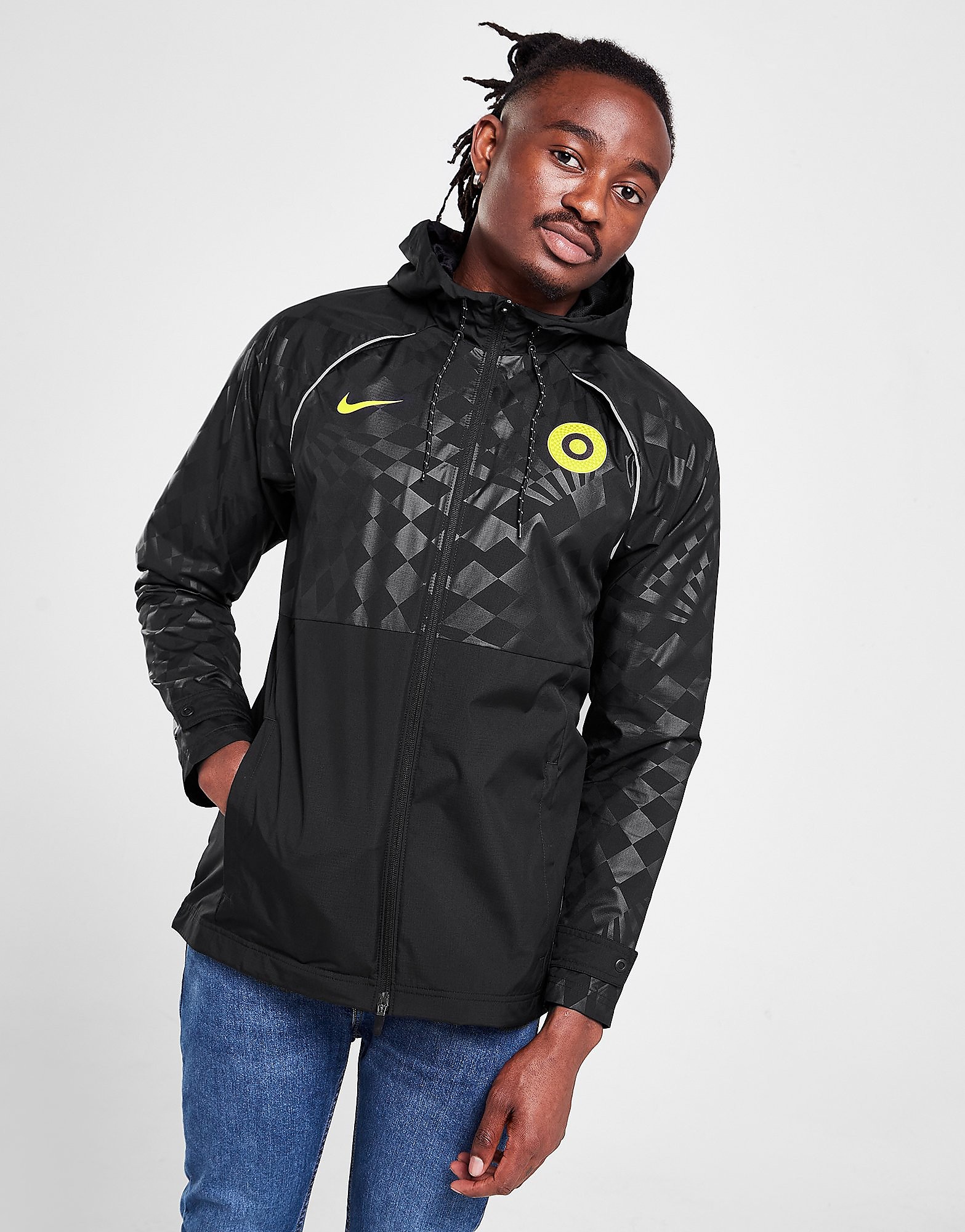 

Nike Chelsea FC AWF Jacket - Black/Black/Black/Opti Yellow - Mens, Black/Black/Black/Opti Yellow