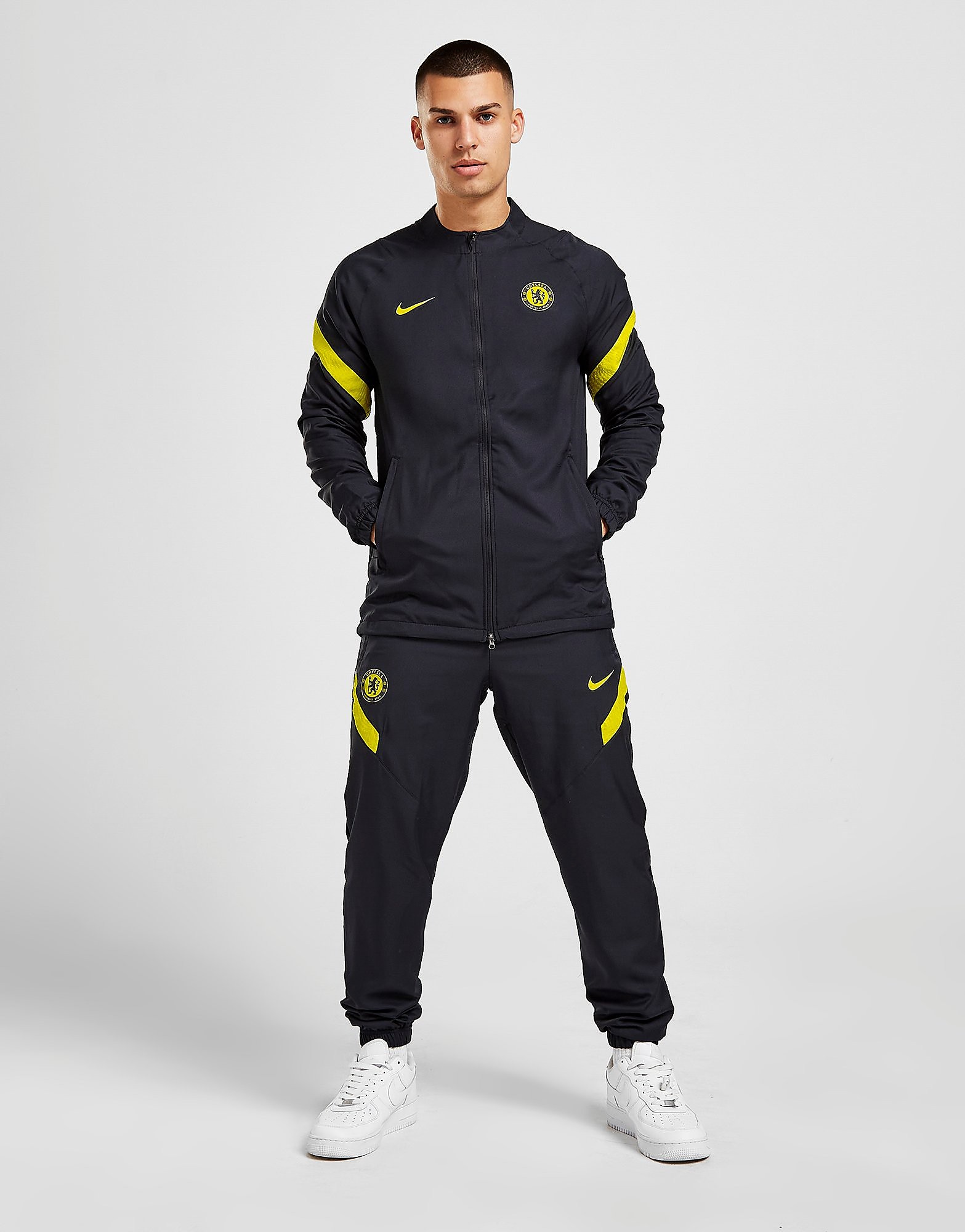

Nike Chelsea FC Strike Tracksuit - Black/Black/Opti Yellow/Opti Yellow - Mens, Black/Black/Opti Yellow/Opti Yellow