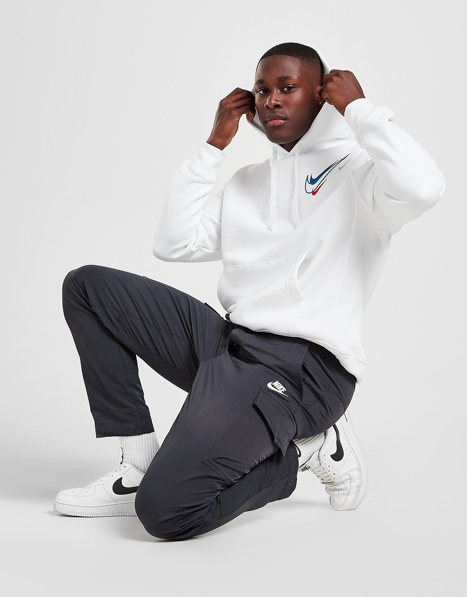 

Nike Woven Utility Pants - Black/White/Black - Mens, Black/White/Black