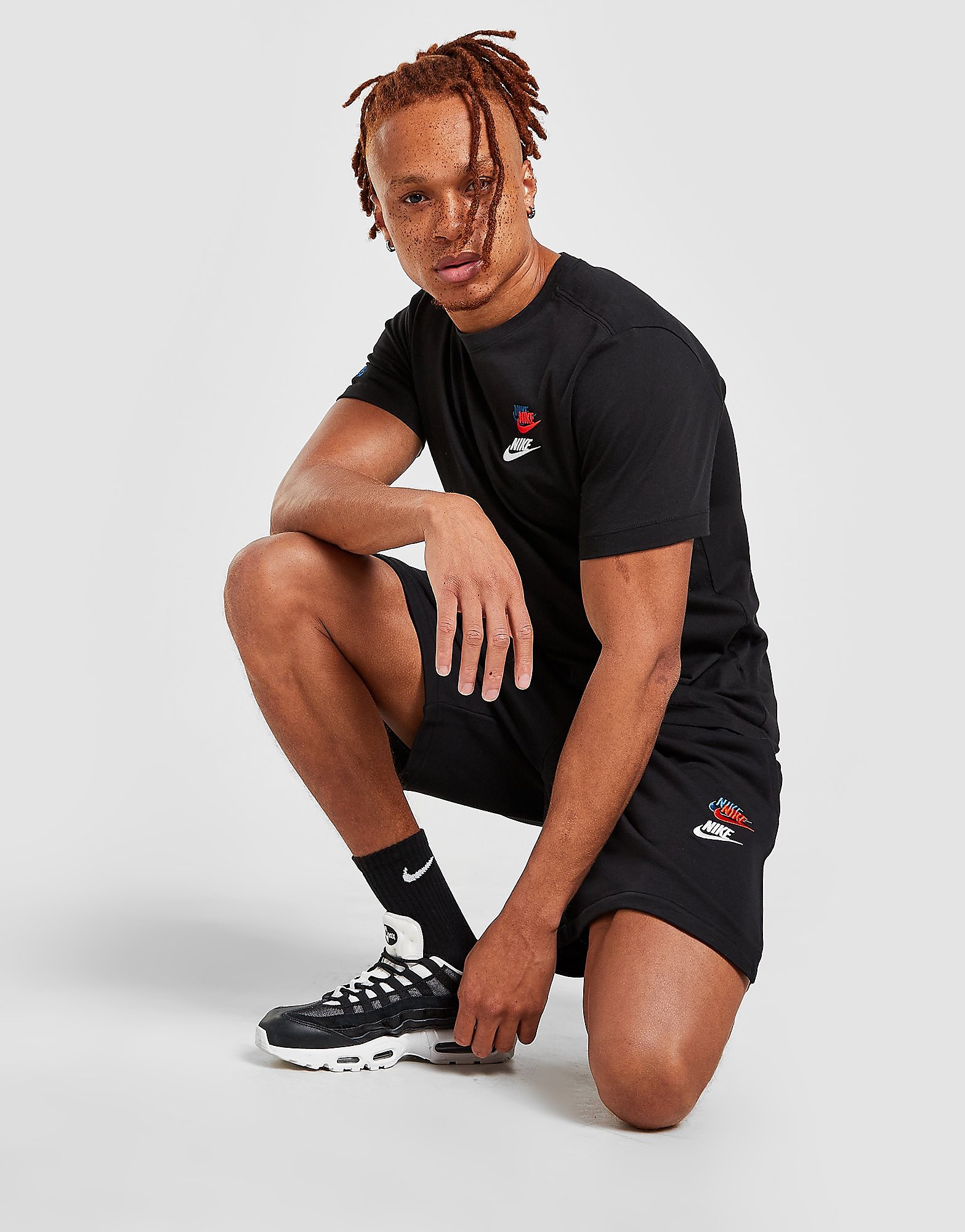 

Nike Multi Futura Shorts - Black/Black - Mens, Black/Black
