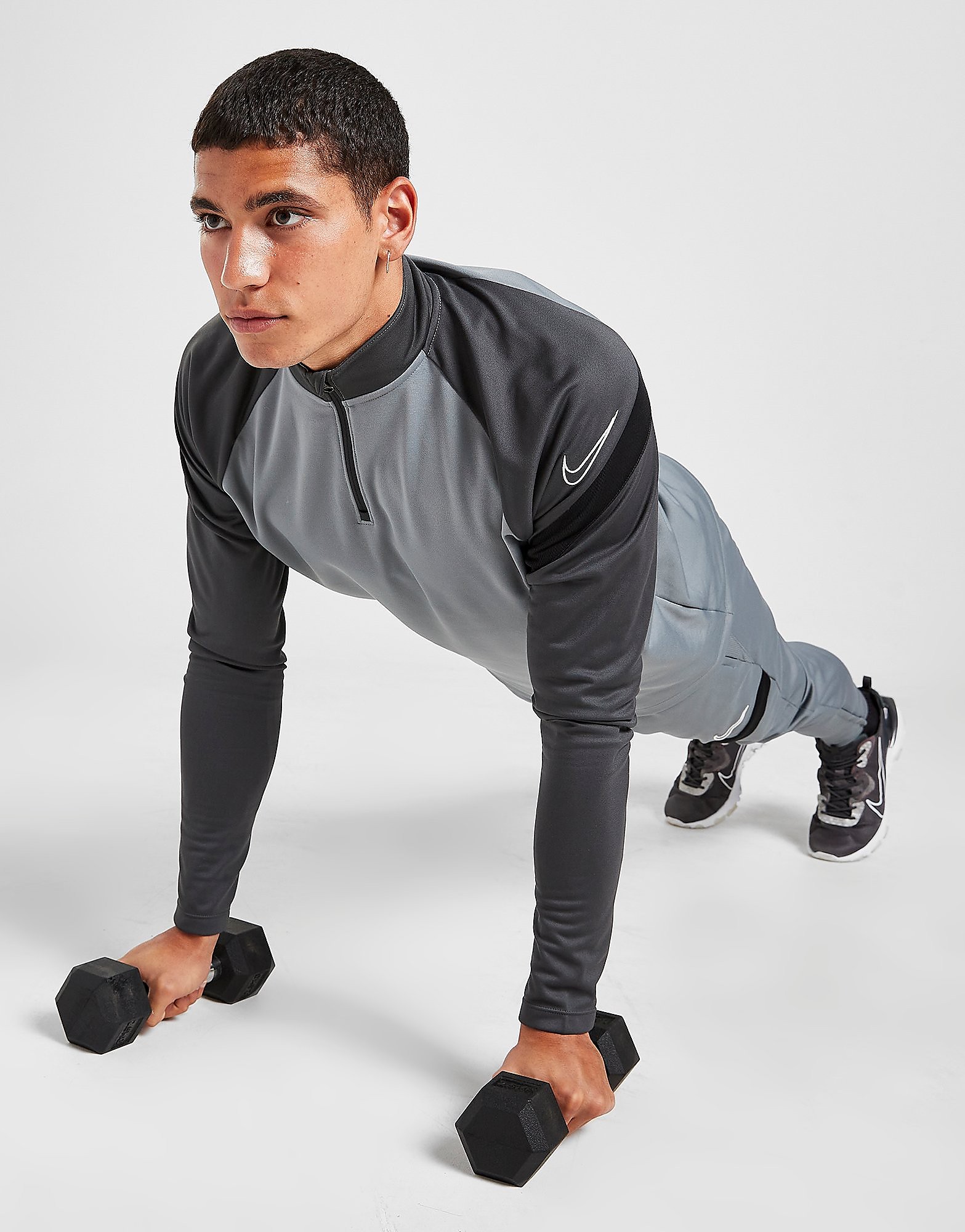 

Nike Next Gen 1/2 Zip Training Top - Only at JD - Smoke Grey/Anthracite/Black/White - Mens, Smoke Grey/Anthracite/Black/White