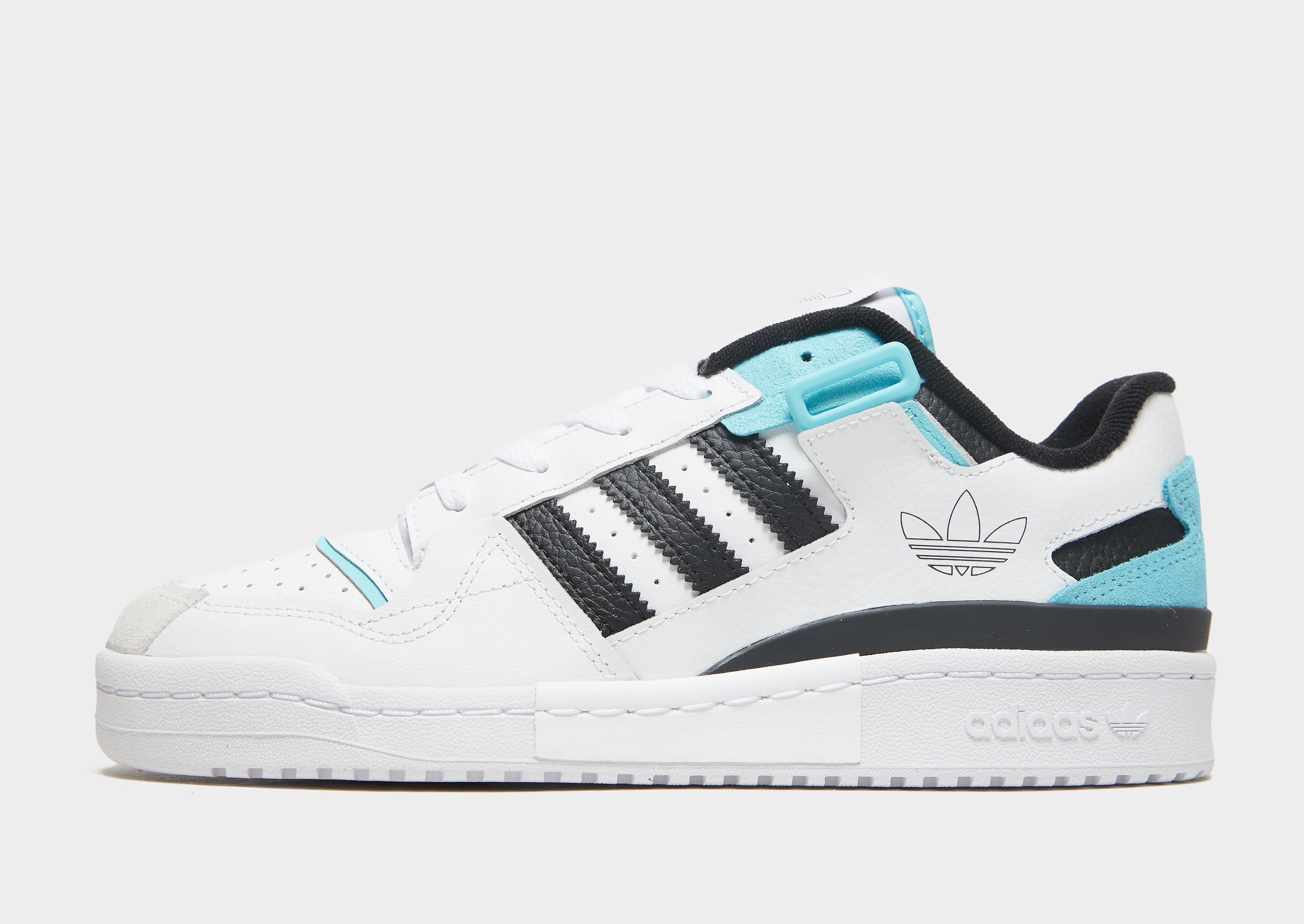 

adidas Originals Forum Low - Cloud White / Core Black / Pulse Aqua - Womens, Cloud White / Core Black / Pulse Aqua