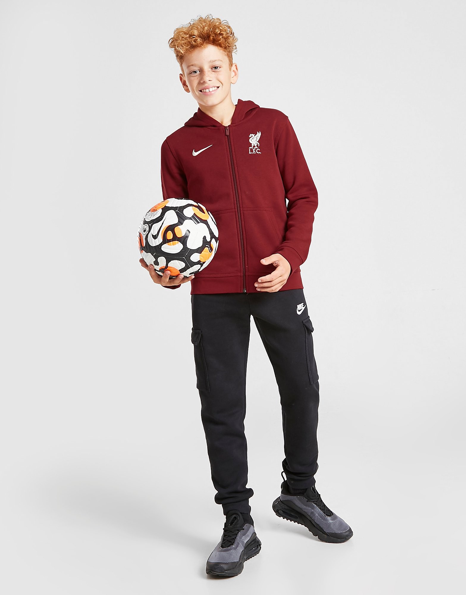 

Nike Liverpool FC Full Zip Hoodie Junior - Team Red/Fossil - Kids, Team Red/Fossil