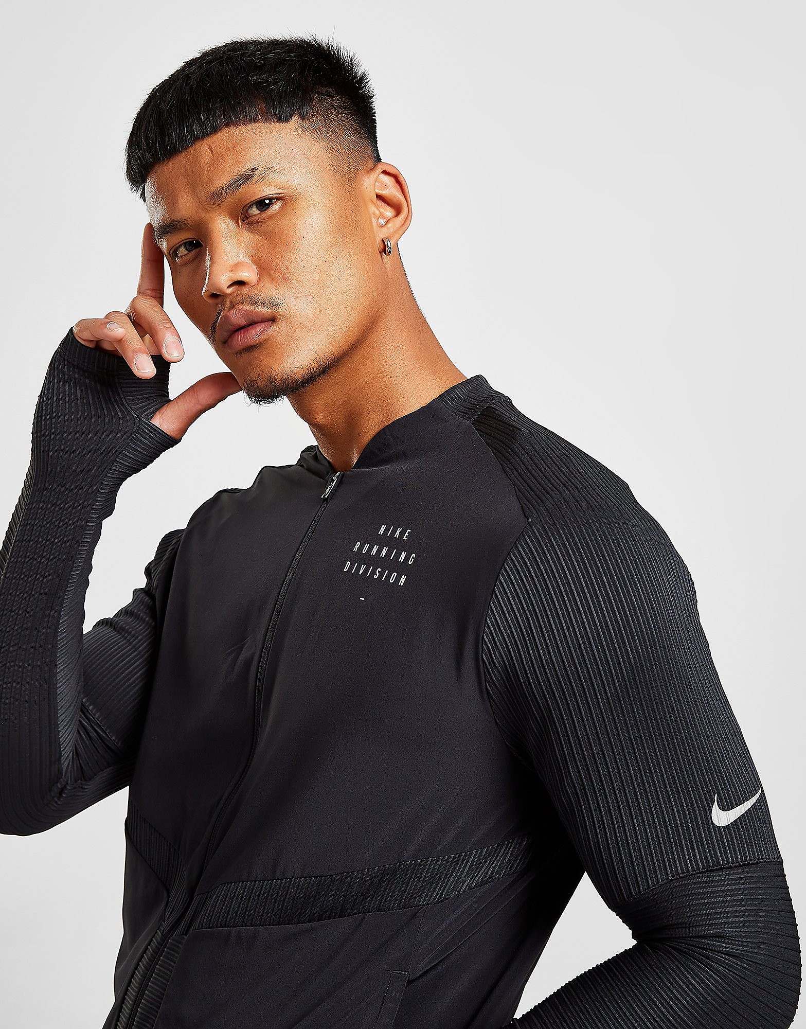 

Nike Run Division Element Full Zip Jacket - Black - Mens, Black