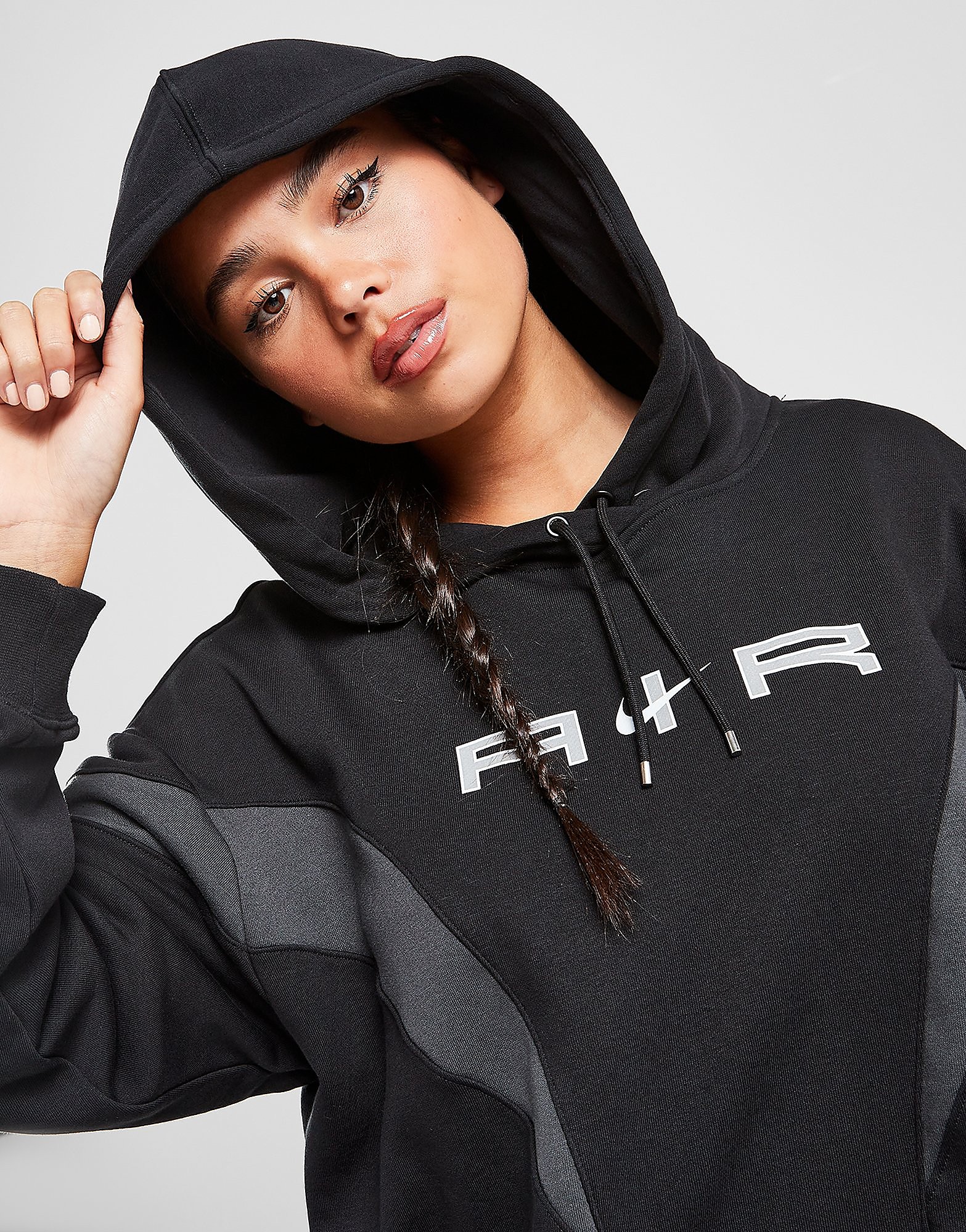 

Nike Air Overhead Hoodie - Black/Dark Smoke Grey/White - Womens, Black/Dark Smoke Grey/White