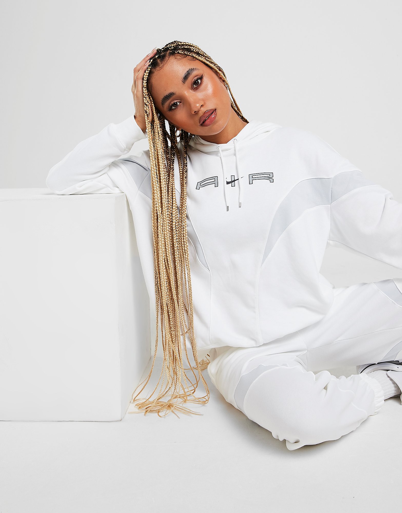 

Nike Air Overhead Hoodie - White/Pure Platinum/Black - Womens, White/Pure Platinum/Black