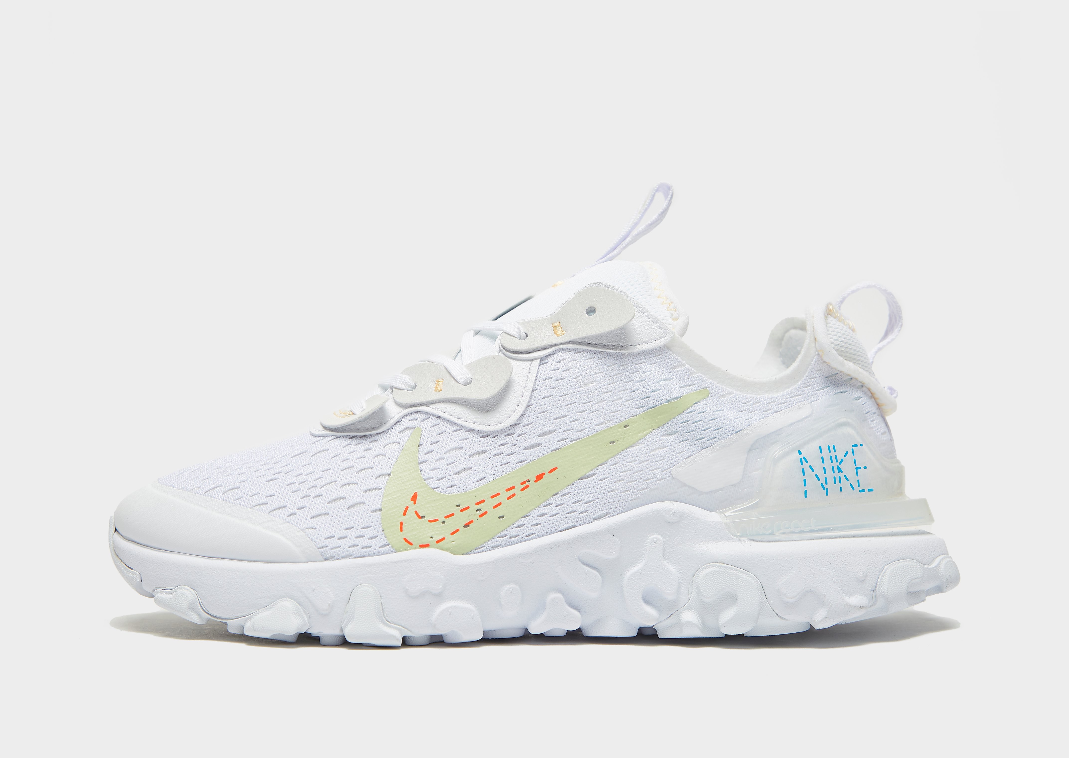 

Nike React Vision Junior - White/Bright Crimson/Light Photo Blue/Lime Ice - Kids, White/Bright Crimson/Light Photo Blue/Lime Ice