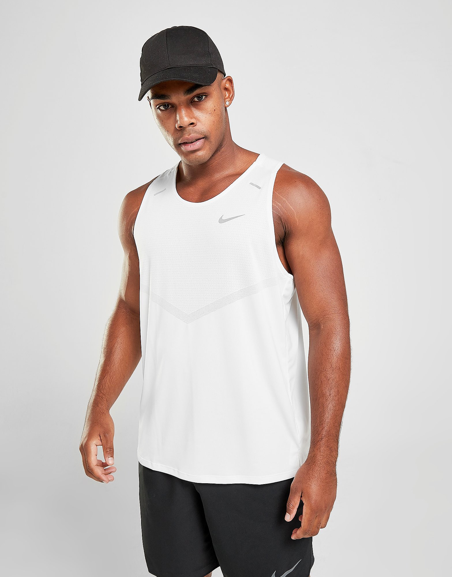 

Nike Rise 365 Tank Top - White/WHT - Mens, White/WHT