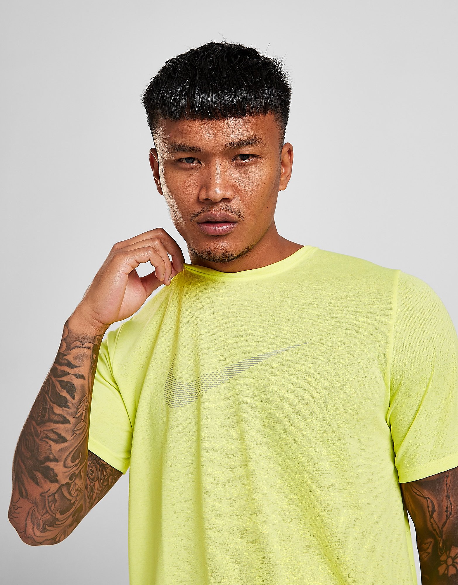 

Nike Reflective Swoosh T-Shirt - Light Lemon Twist - Mens, Light Lemon Twist