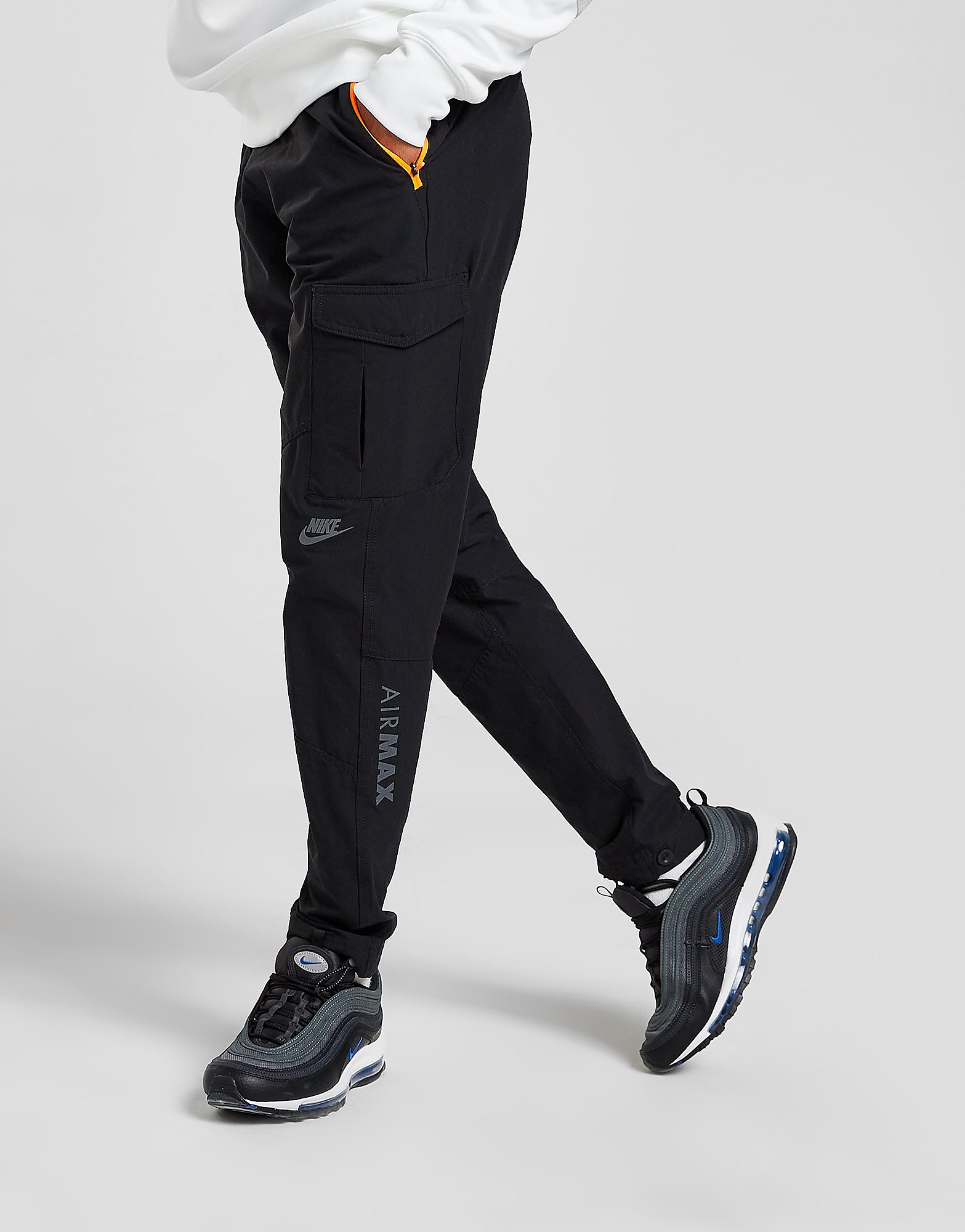 

Nike Air Max Woven Cargo Pants - Black/Black/Black/Total Orange, Black/Black/Black/Total Orange
