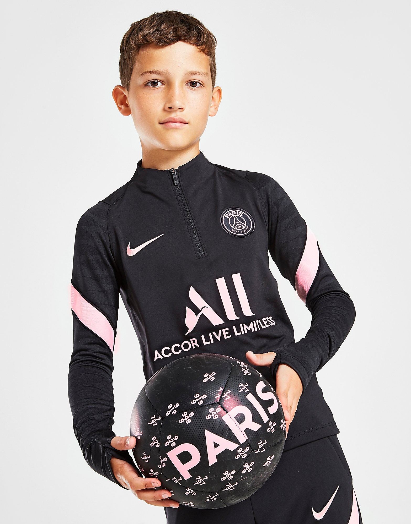 

Jordan Paris Saint Germain Strike Drill 1/4 Zip Junior - Black - Kids, Black