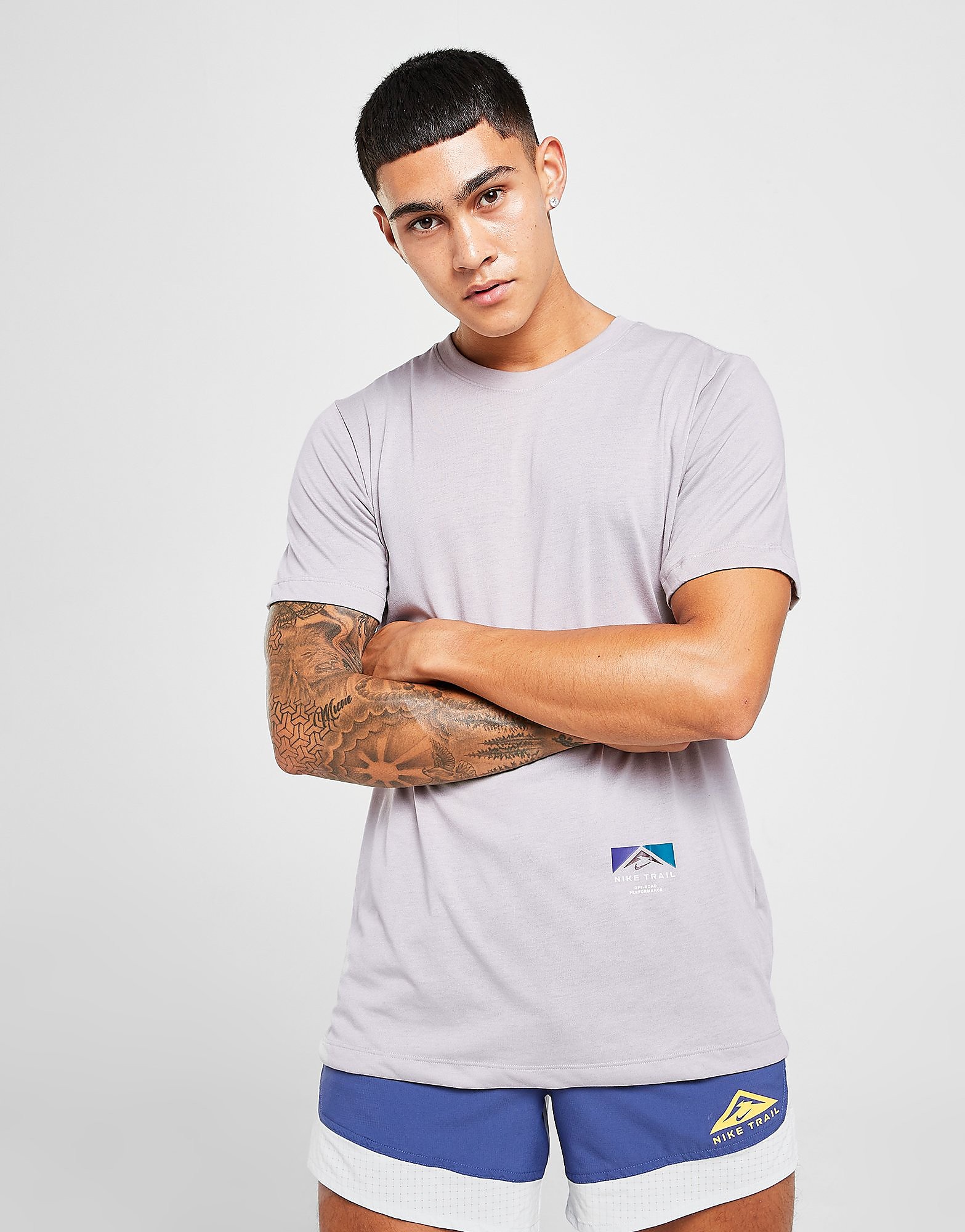 

Nike Trail Graphic T-Shirt - College Grey - Mens, College Grey