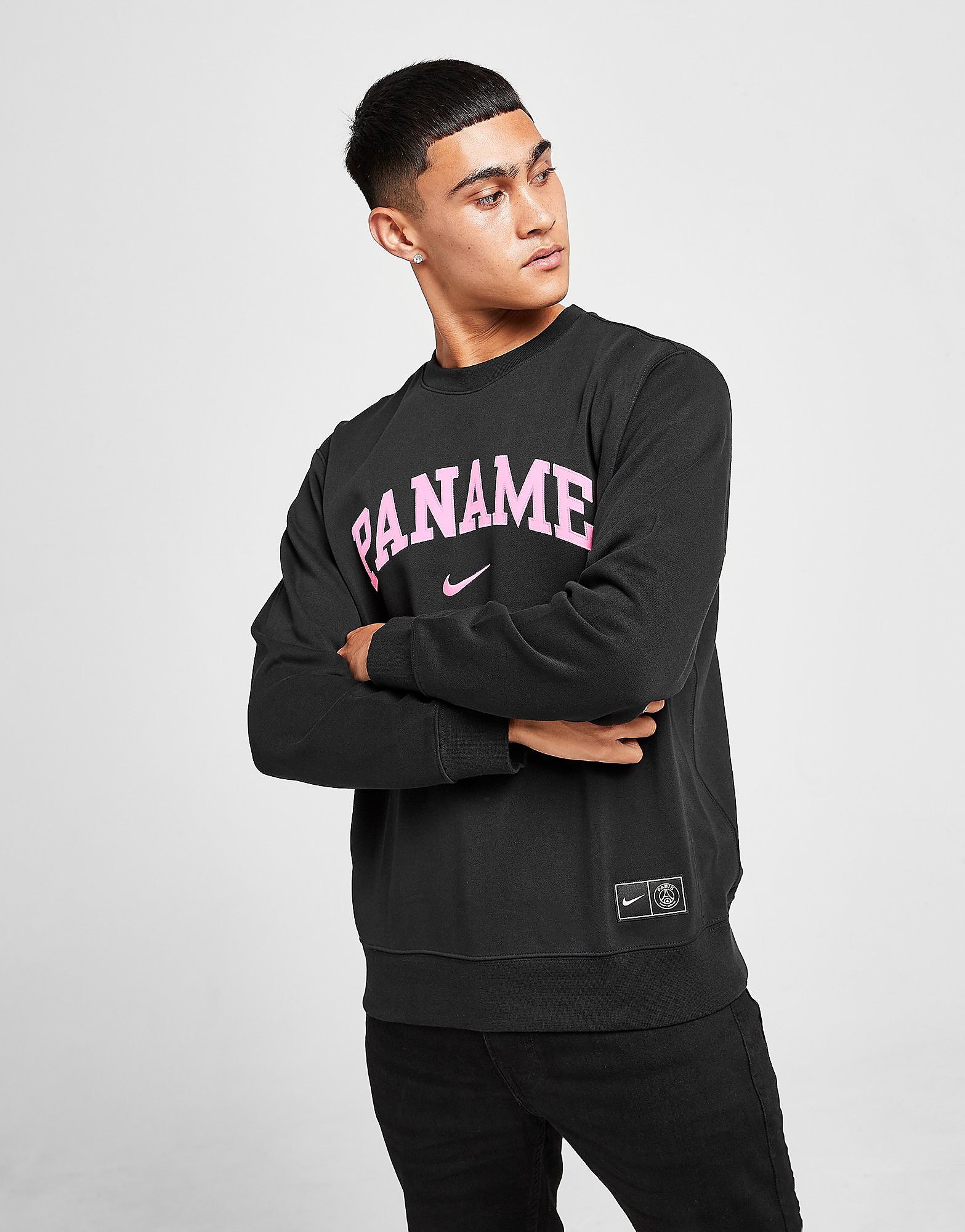 

Nike Paris Saint Germain Training Crew Neck Sweatshirt - Black/Black/Arctic Punch - Mens, Black/Black/Arctic Punch