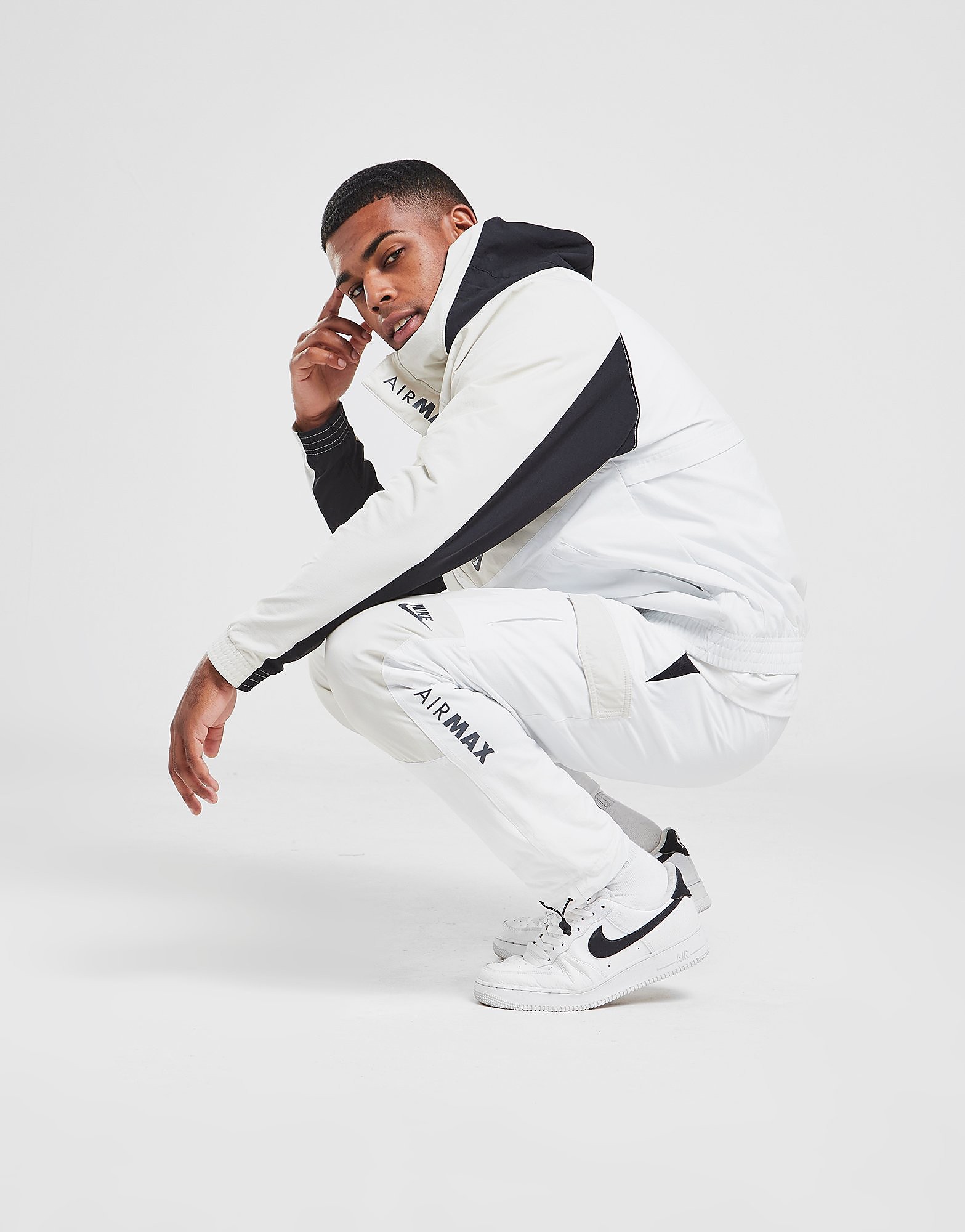 

Nike Air Max Cargo Pants - Summit White/Light Bone/Black/Black - Mens, Summit White/Light Bone/Black/Black