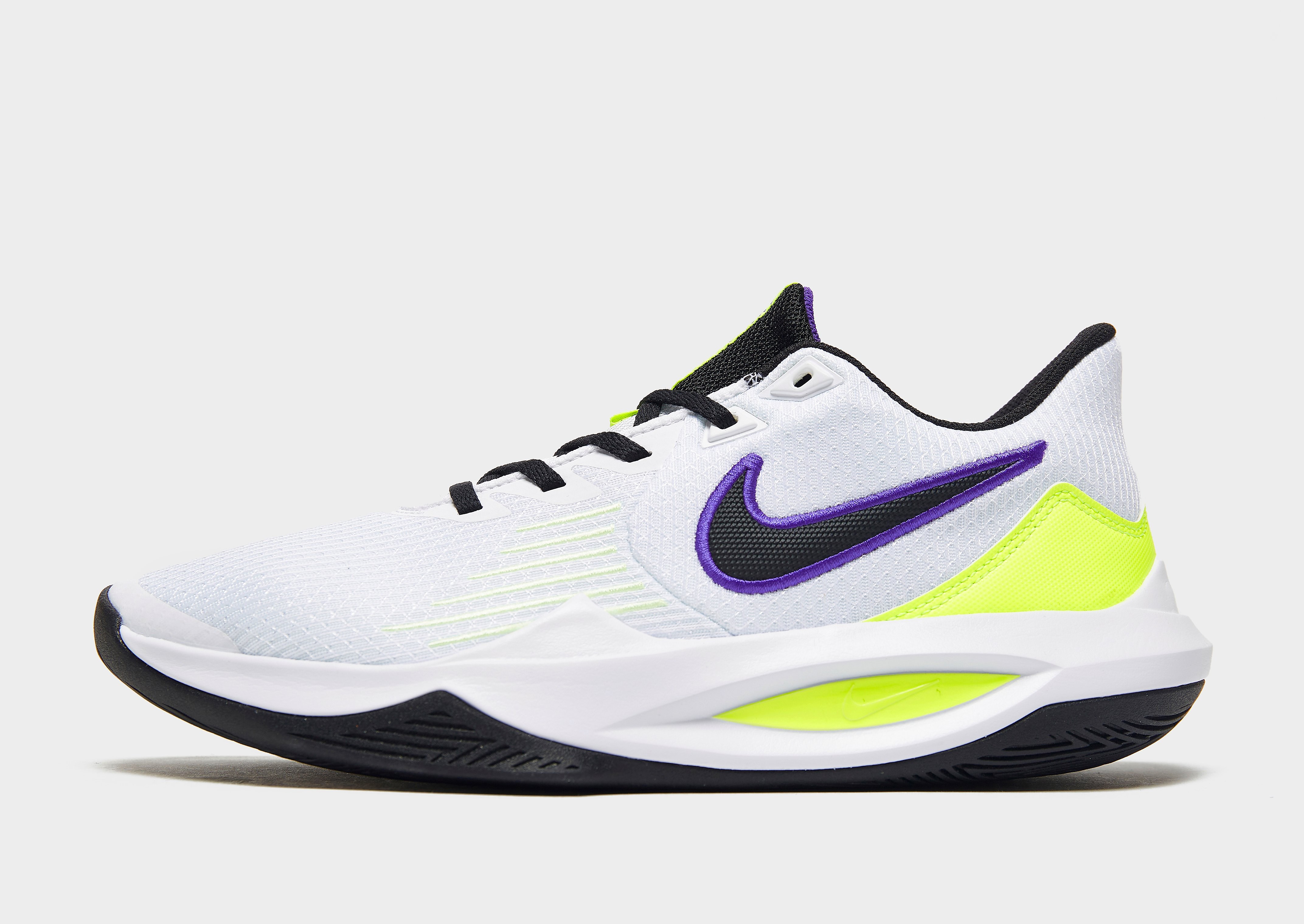 

Nike Precision 5 - White/Barely Volt/Volt/Black - Mens, White/Barely Volt/Volt/Black