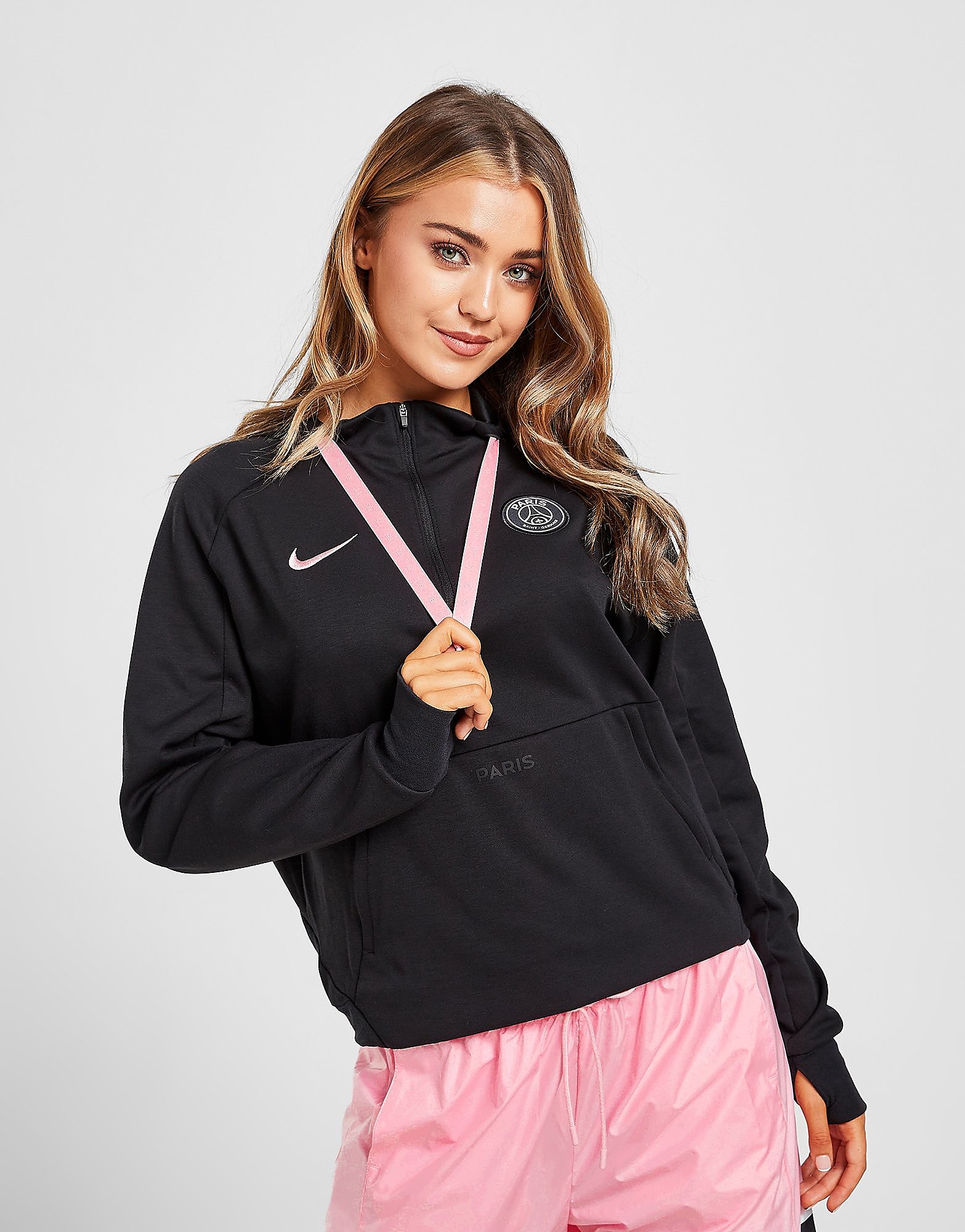 

Nike Paris Saint Germain Travel Hoodie - Black/Arctic Punch - Womens, Black/Arctic Punch