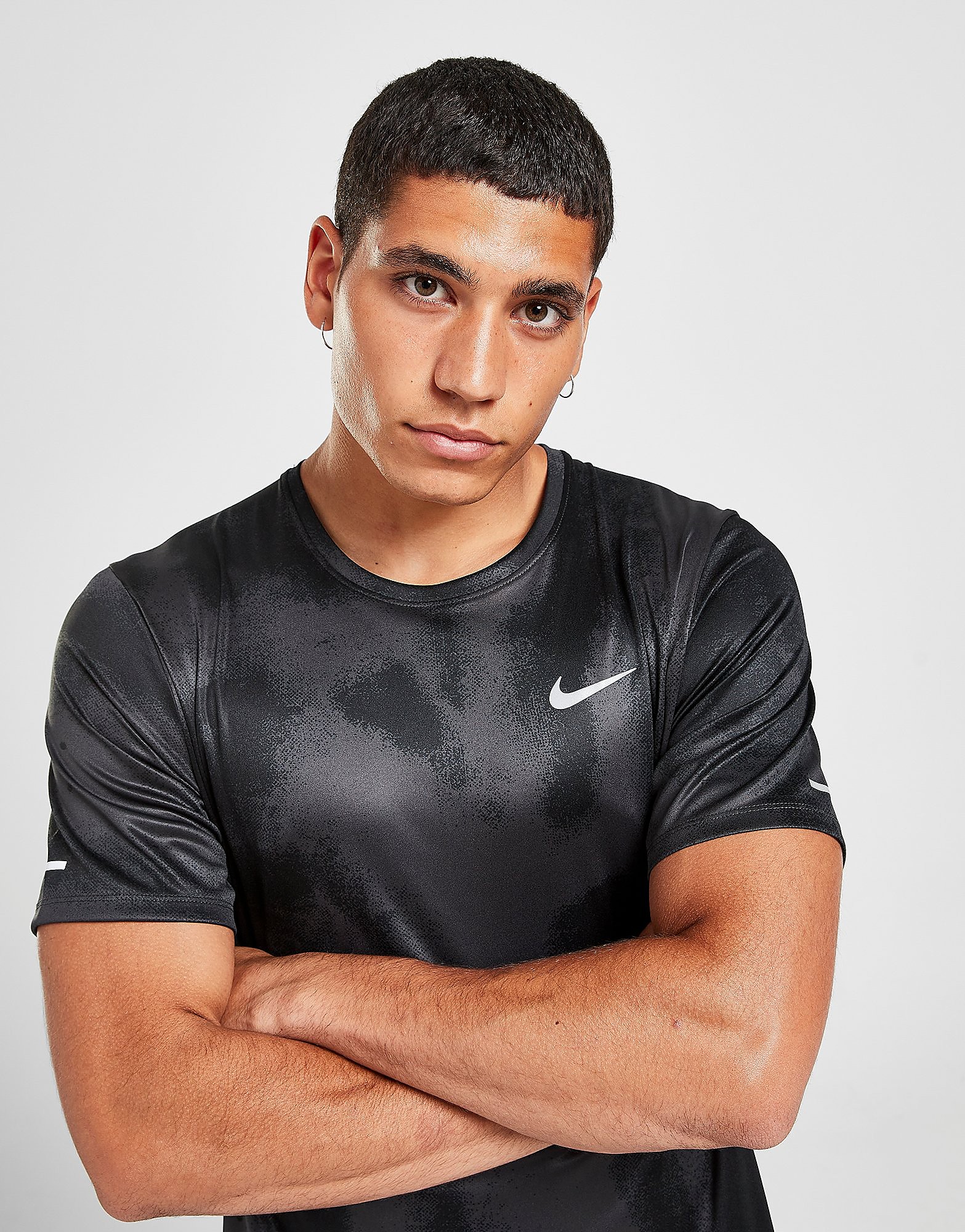 

Nike Miler Wild Run T-Shirt - Off-Noir - Mens, Off-Noir
