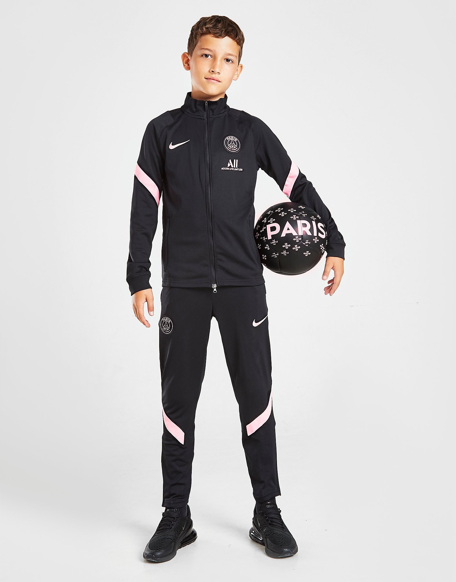 

Nike Paris Saint Germain Strike Tracksuit Junior - Black/Black/Arctic Punch/Arctic Punch - Kids, Black/Black/Arctic Punch/Arctic Punch