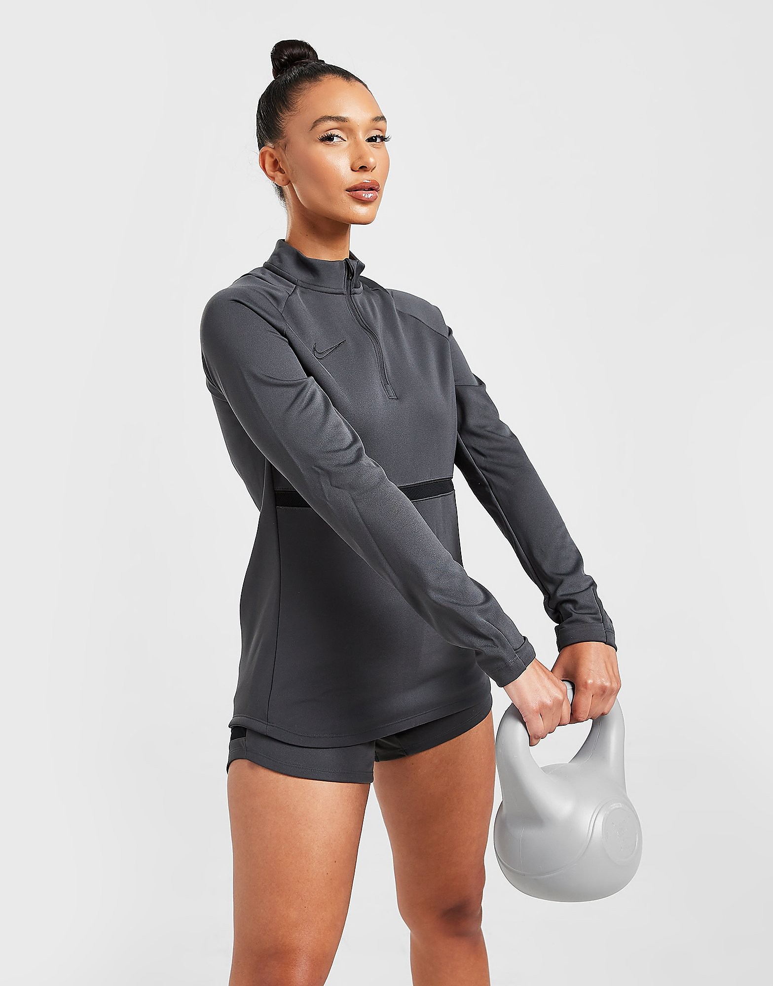 Nike Top Academy - Cinzento - Womens, Cinzento