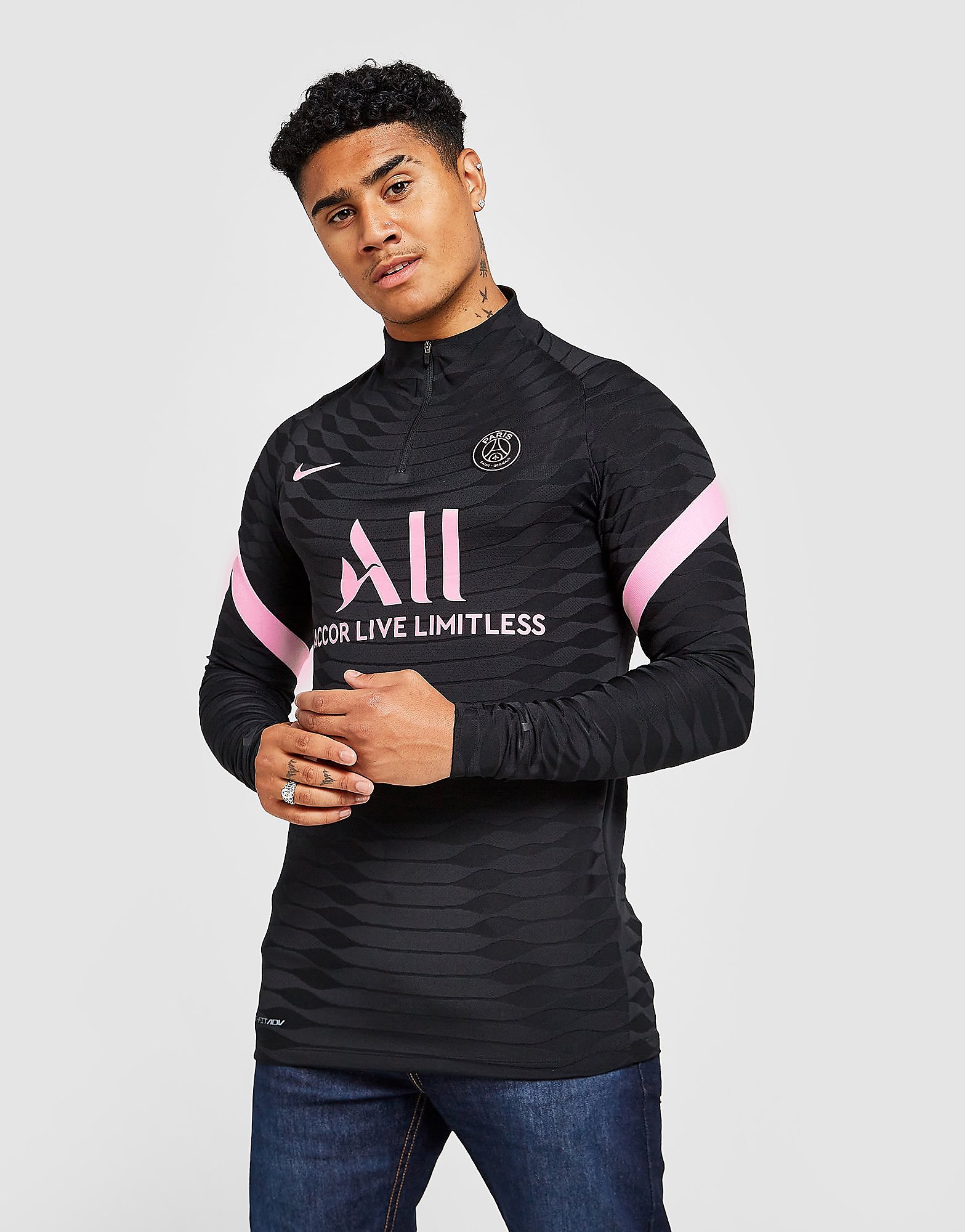 

Nike PSG Elite Drill Top - Black/Black/Arctic Punch/Arctic Punch - Mens, Black/Black/Arctic Punch/Arctic Punch