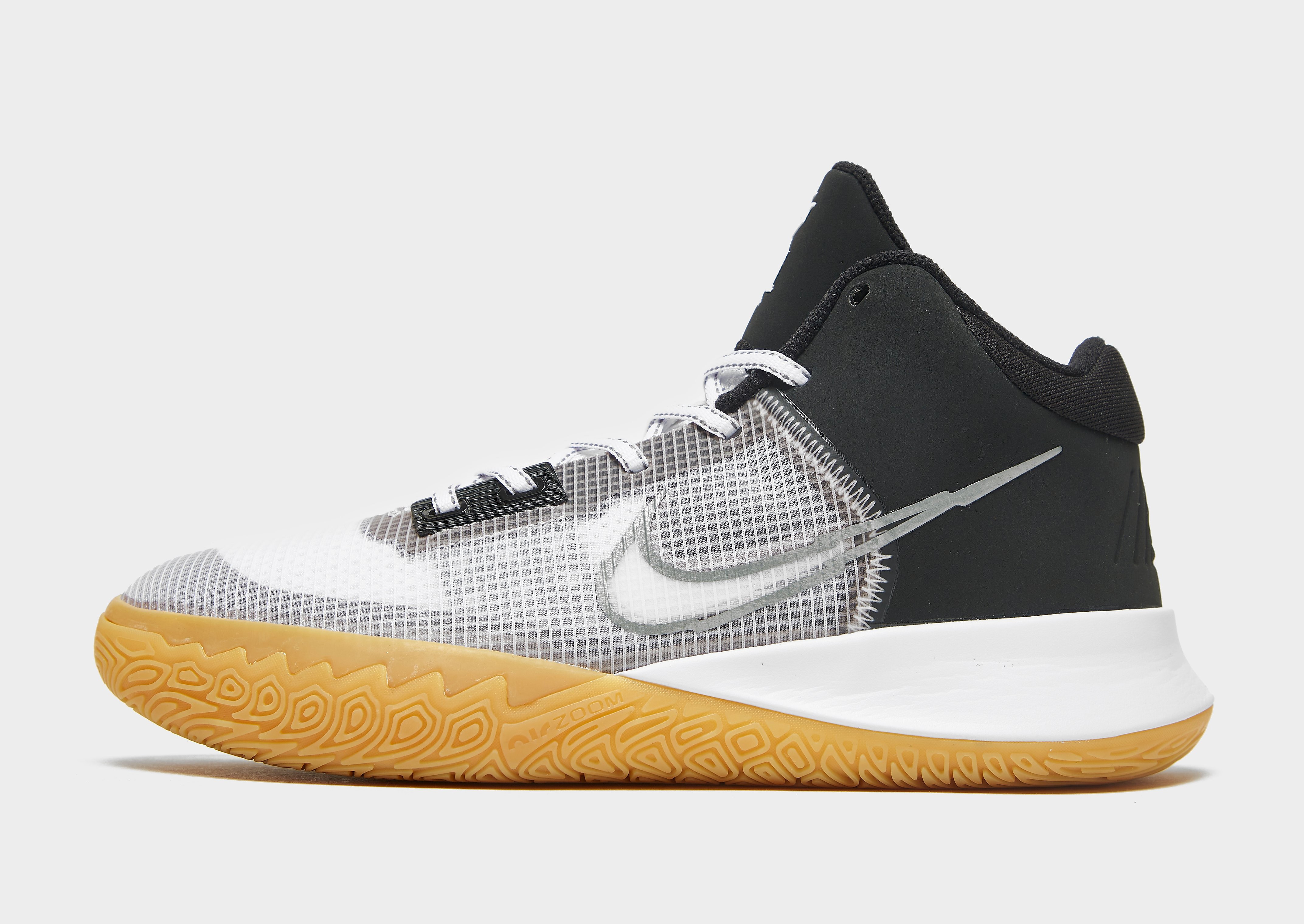 

Nike Kyrie Flytrap 4 - Black/White/Gum Light Brown/Metallic Cool Grey/Black - Mens, Black/White/Gum Light Brown/Metallic Cool Grey/Black