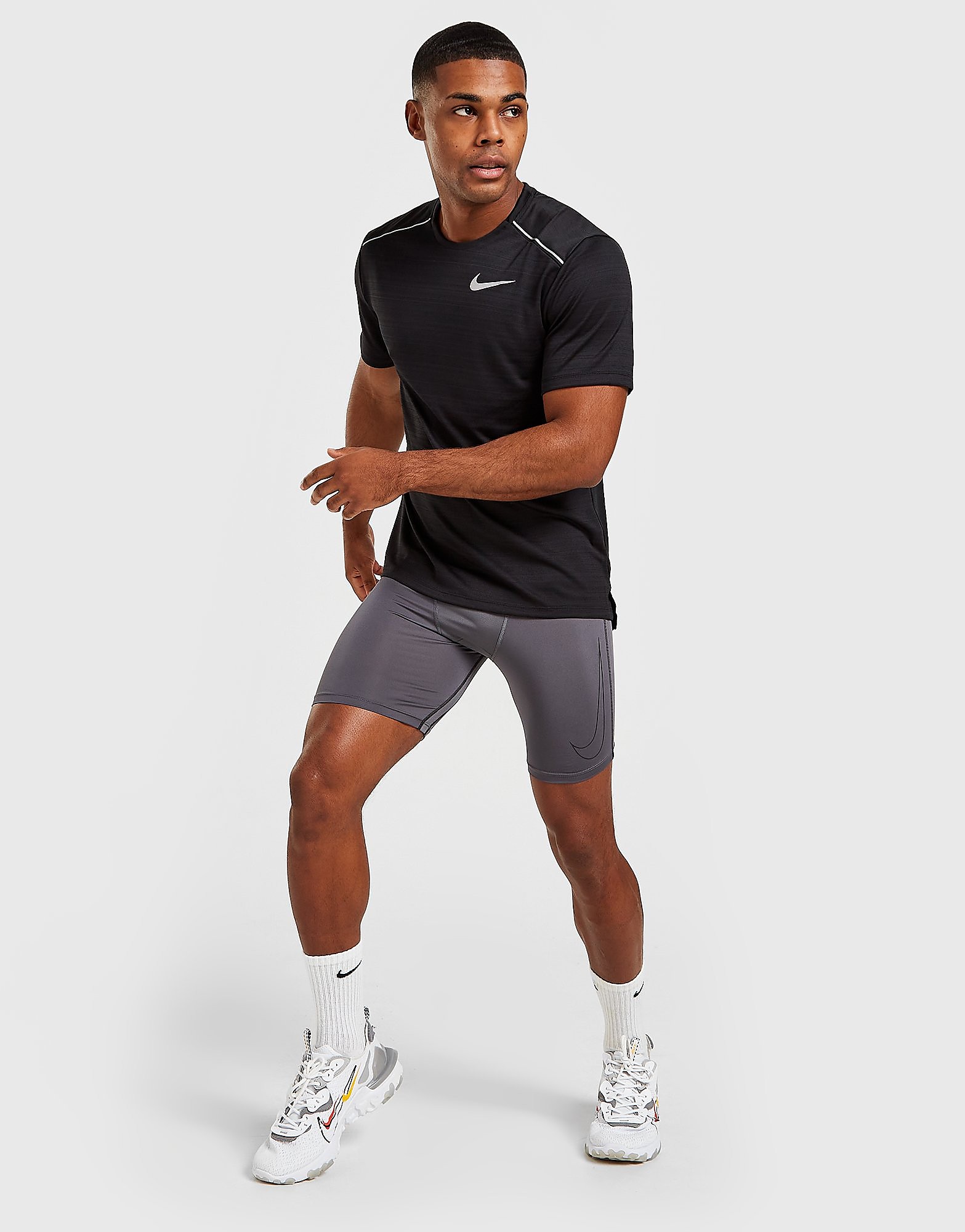 

Nike Pro Long Shorts - Iron Grey/Black/Black - Mens, Iron Grey/Black/Black