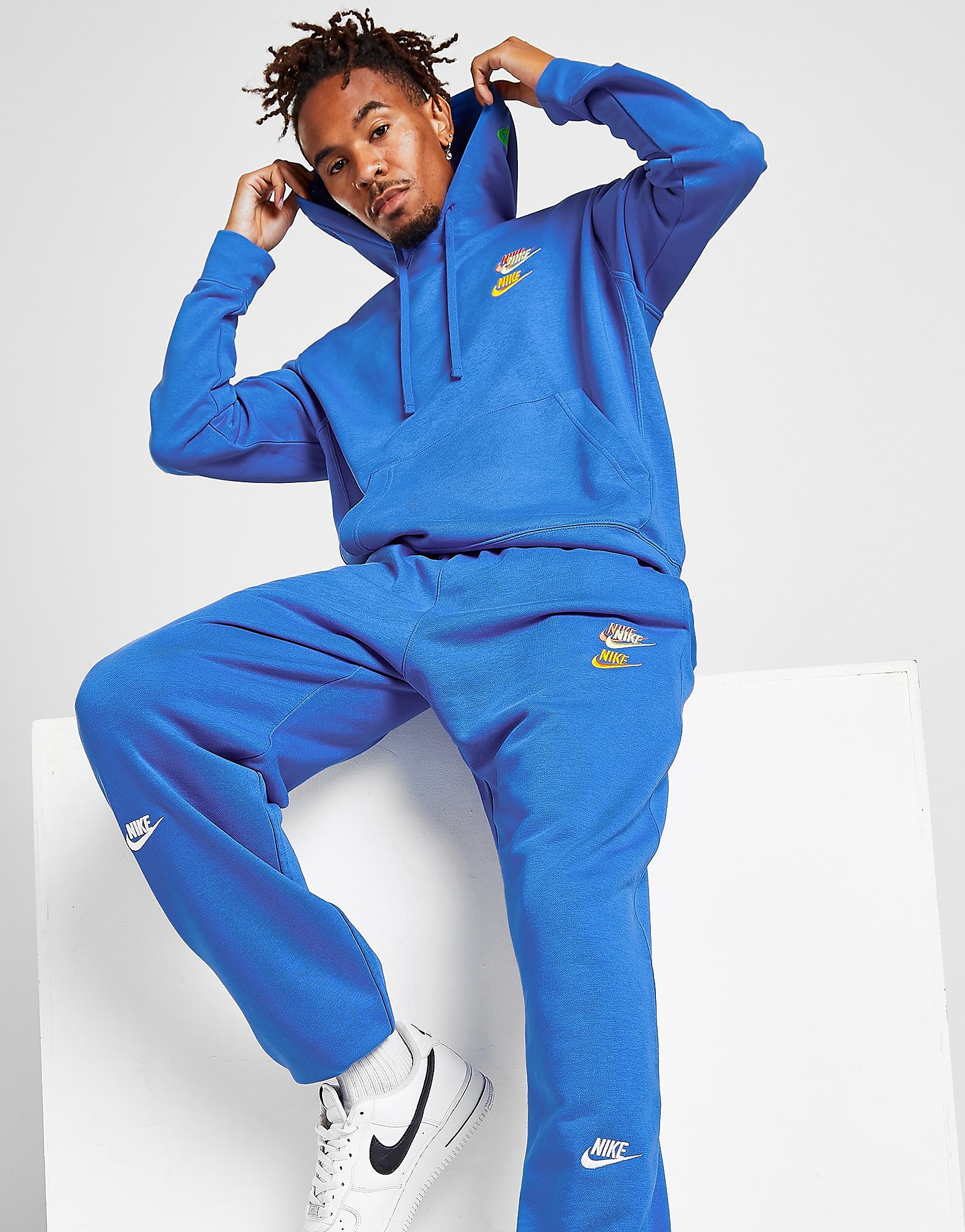 

Nike Multi Futura Hoodie - Signal Blue/Signal Blue - Mens, Signal Blue/Signal Blue