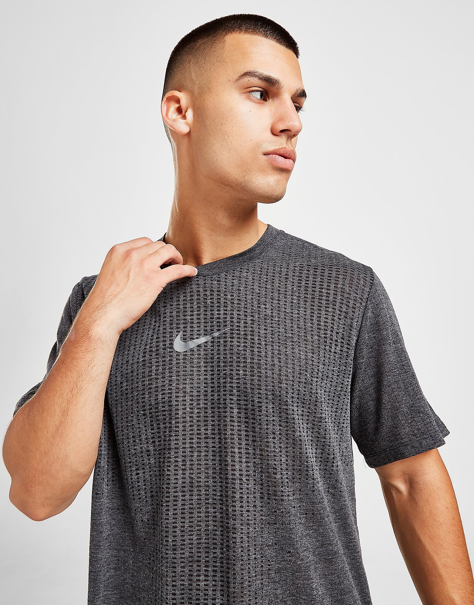 Nike Pro T-Shirt - Black/Iron Grey - Mens, Black/Iron Grey