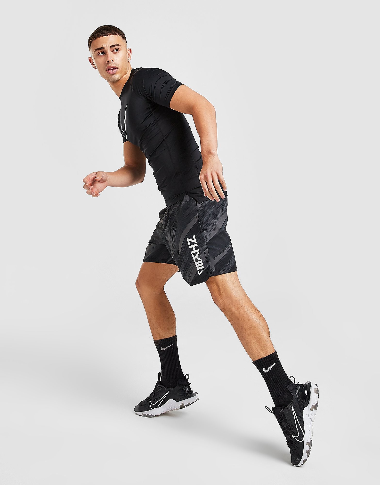

Nike Woven Energy Shorts - Black/White - Mens, Black/White