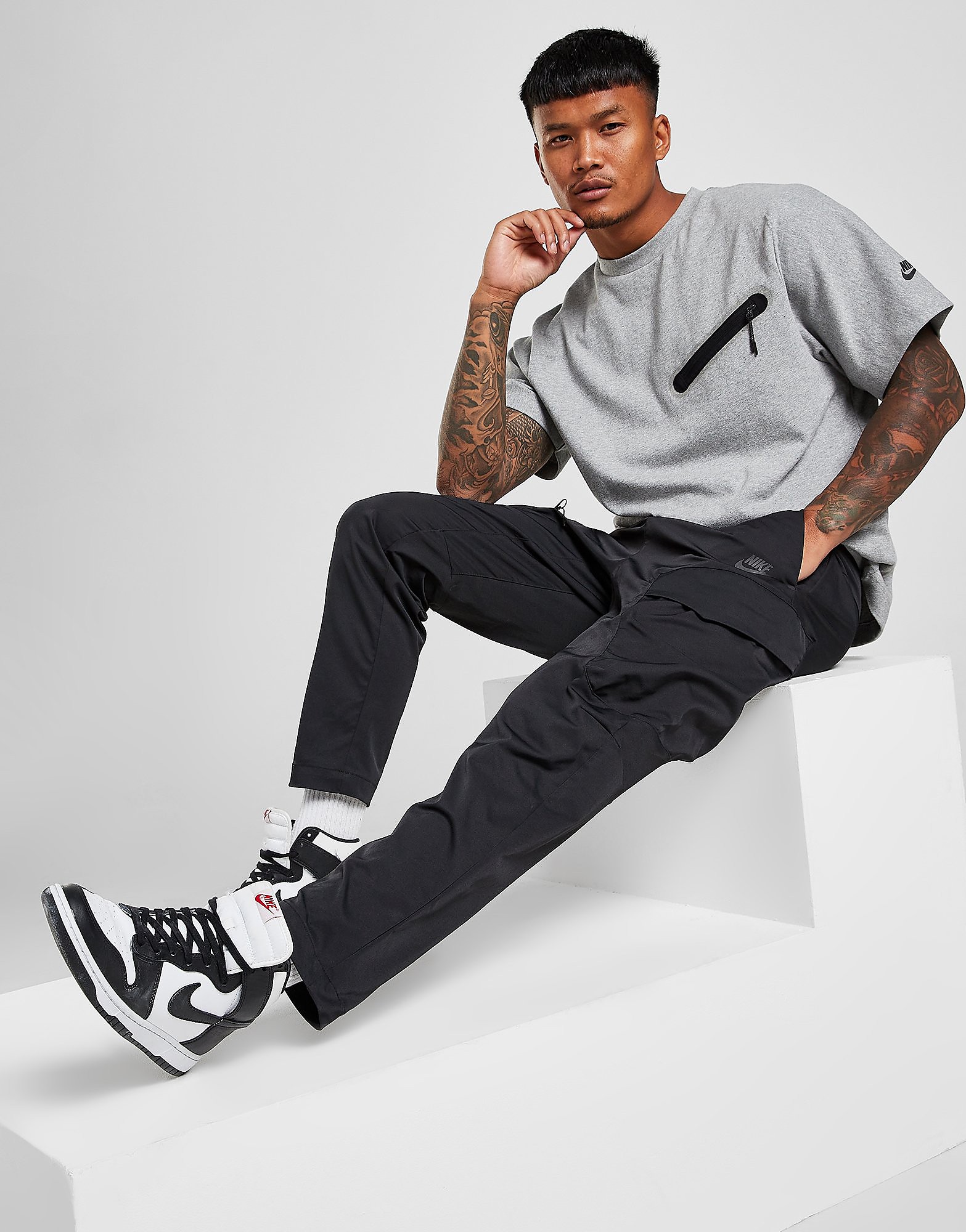 

Nike Tech Woven Utility Track Pants - Black/Black - Mens, Black/Black