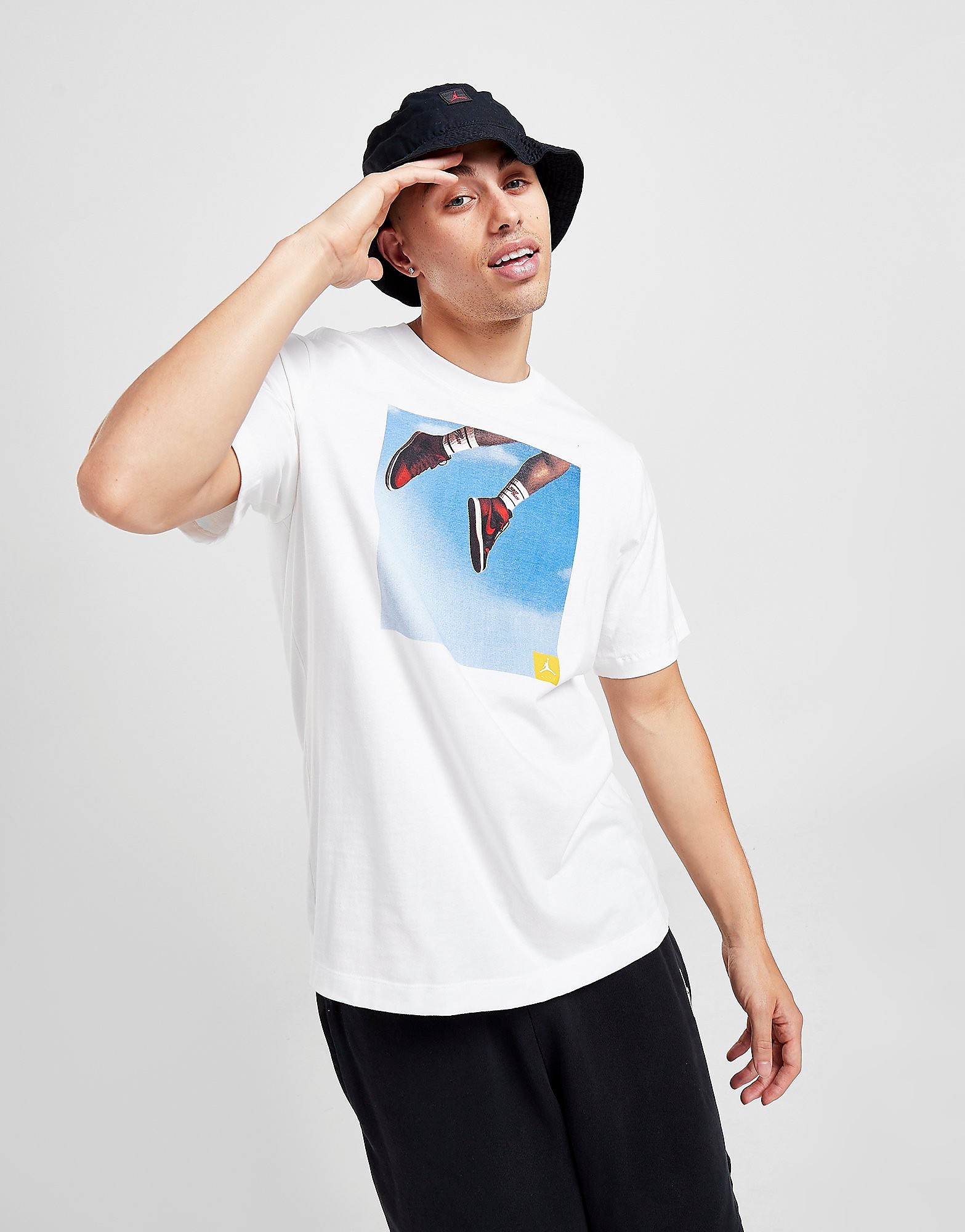 Jordan Jumpman Photo T-Shirt - White - Mens, White