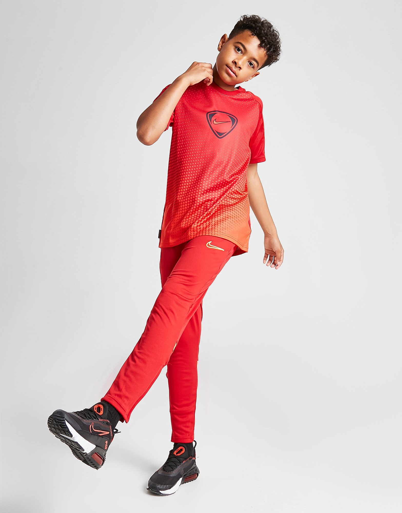 Nike Dri-FIT Academy Track Pants Junior - Gym Red/Gym Red/Bright Crimson/Volt - Kids, Gym Red/Gym Red/Bright Crimson/Volt