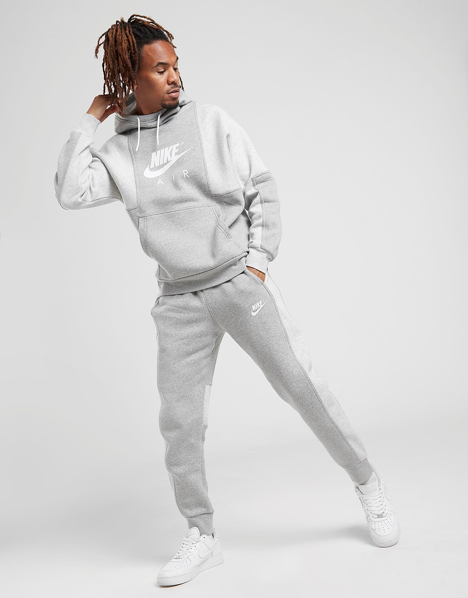 

Nike Air Joggers - Dark Grey Heather/Grey Heather/White - Mens, Dark Grey Heather/Grey Heather/White