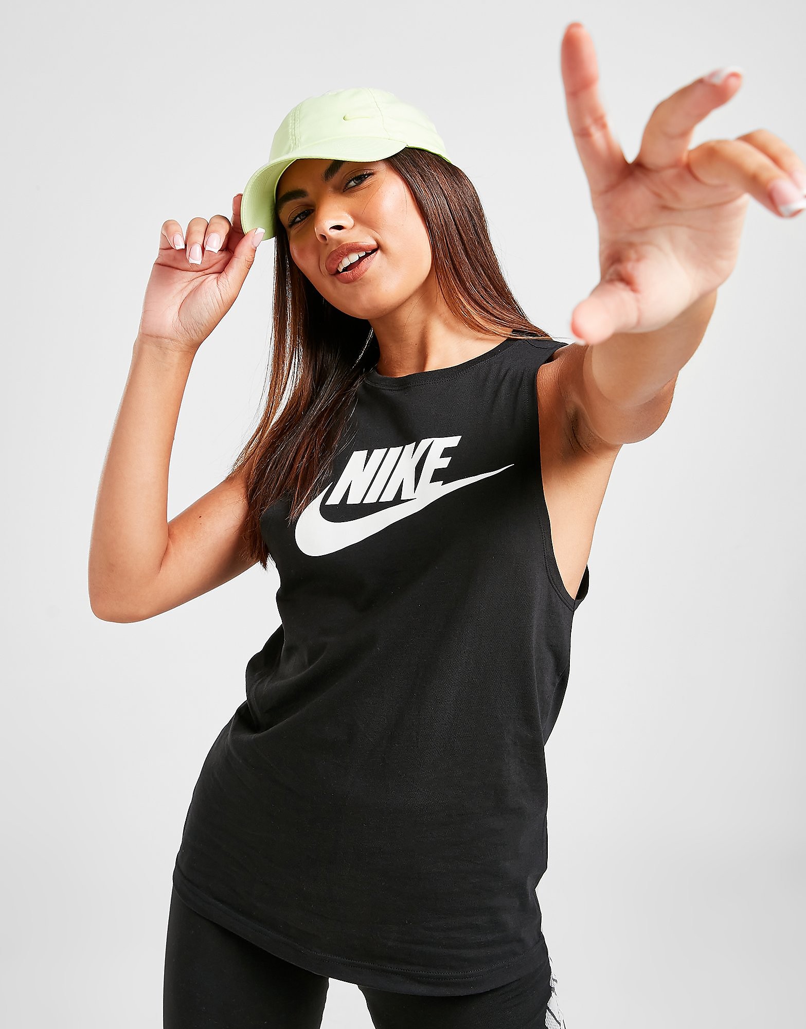 

Nike Futura Muscle Tank Top - Black/White - Womens, Black/White