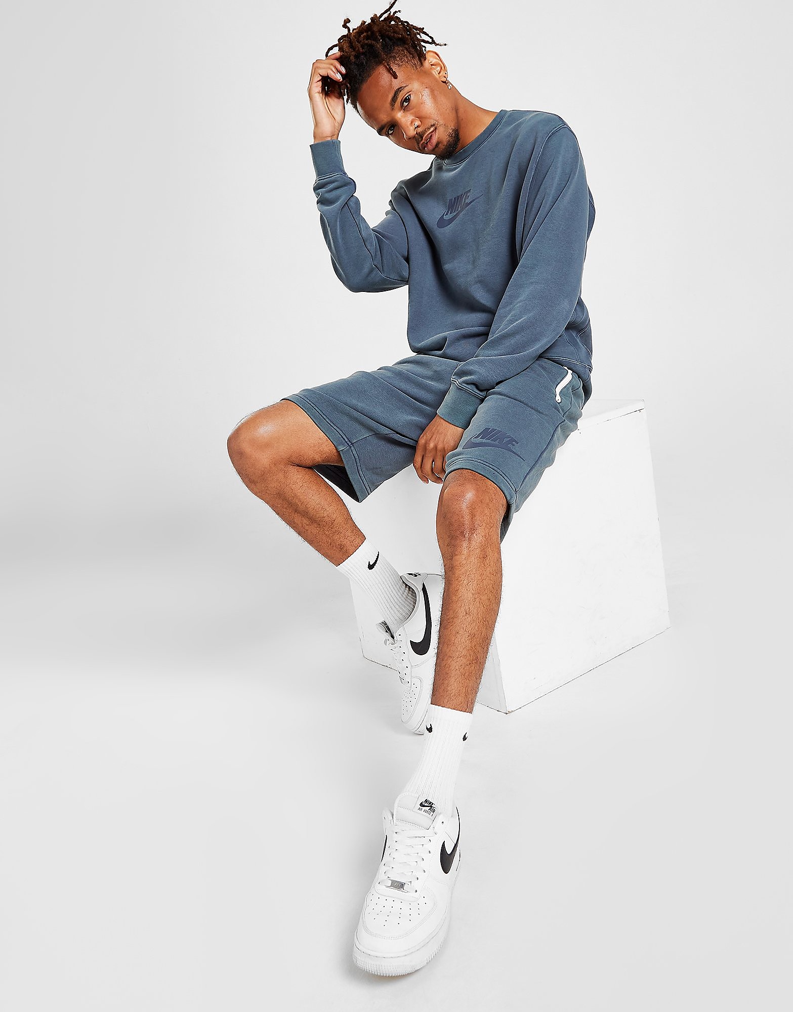 

Nike Washed Shorts - Thunder Blue - Mens, Thunder Blue