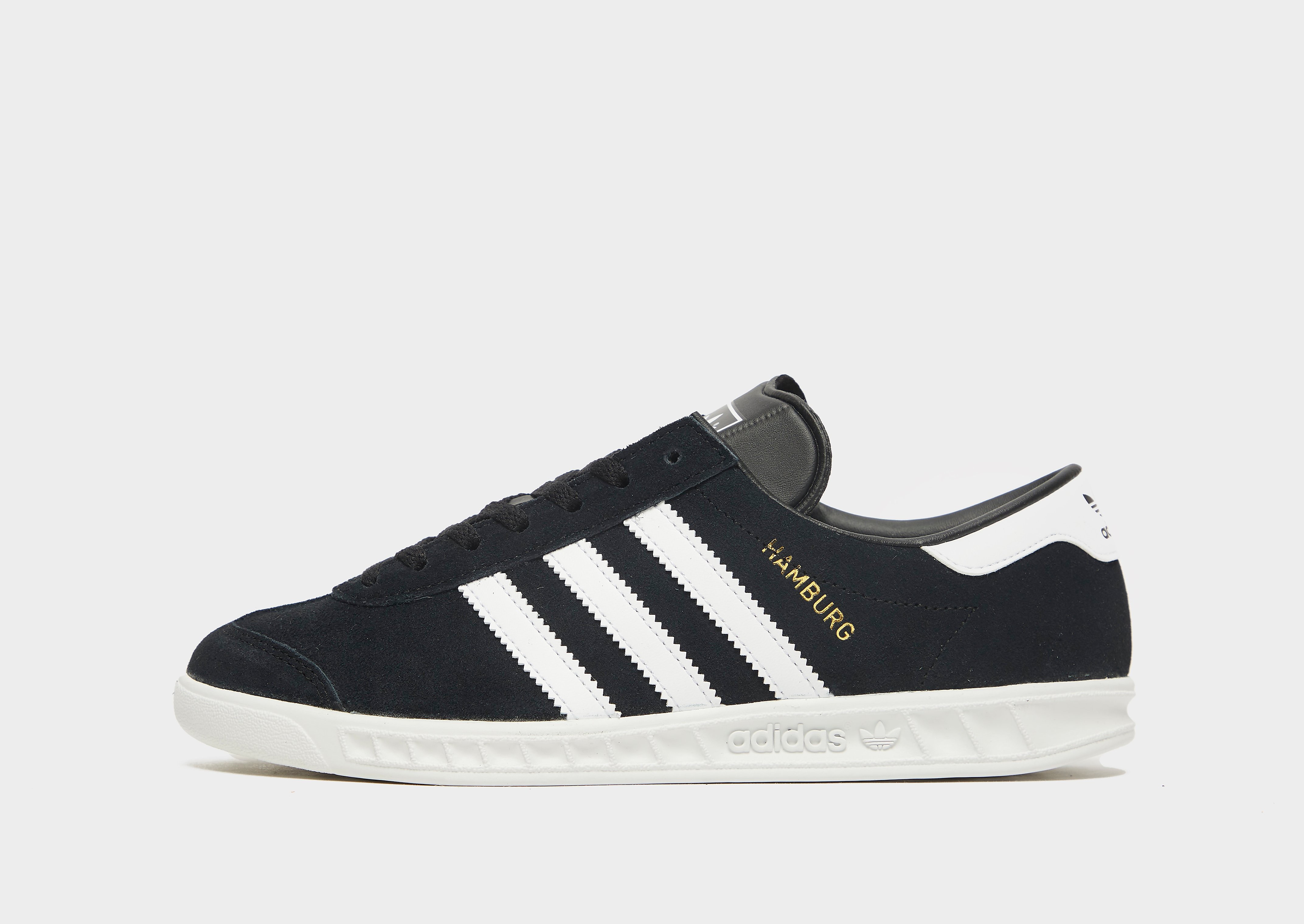 

adidas Originals Hamburg Junior - Core Black / Cloud White / Core Black - Kids, Core Black / Cloud White / Core Black