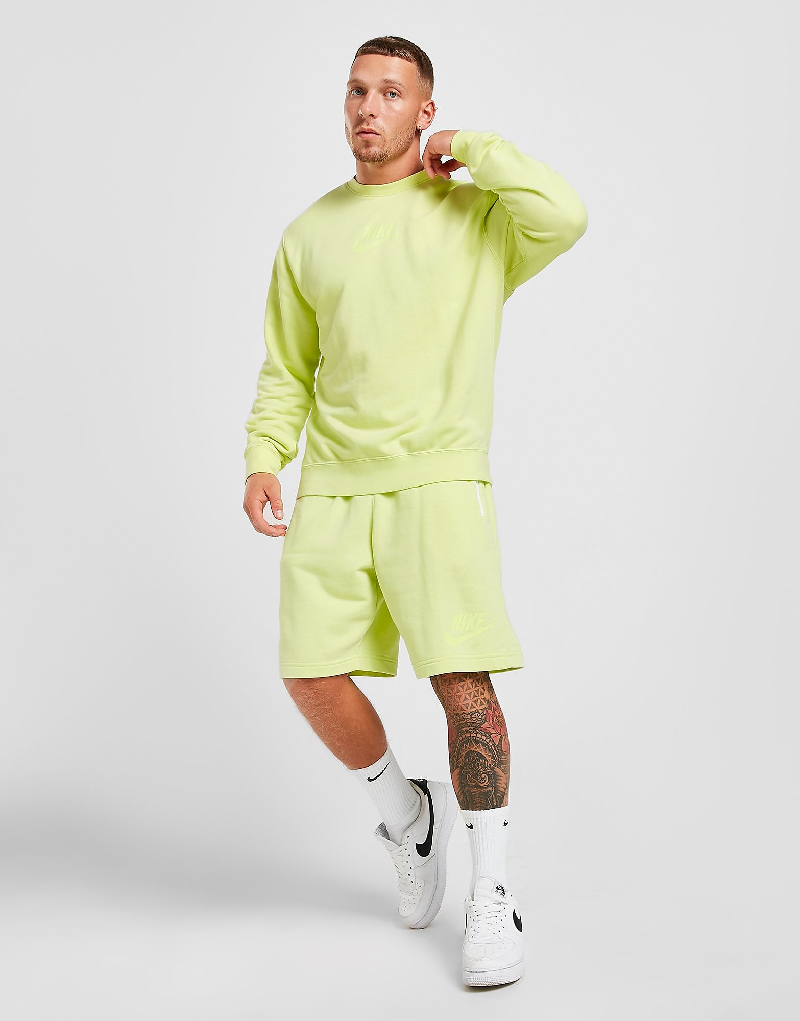 

Nike Washed Shorts - Light Lemon Twist - Mens, Light Lemon Twist