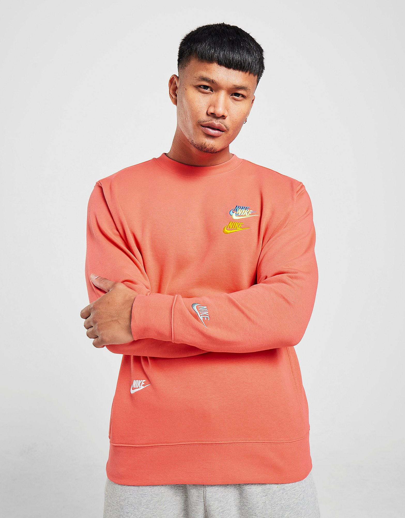 

Nike Multi Futura Crewneck Sweatshirt - Magic Ember - Mens, Magic Ember