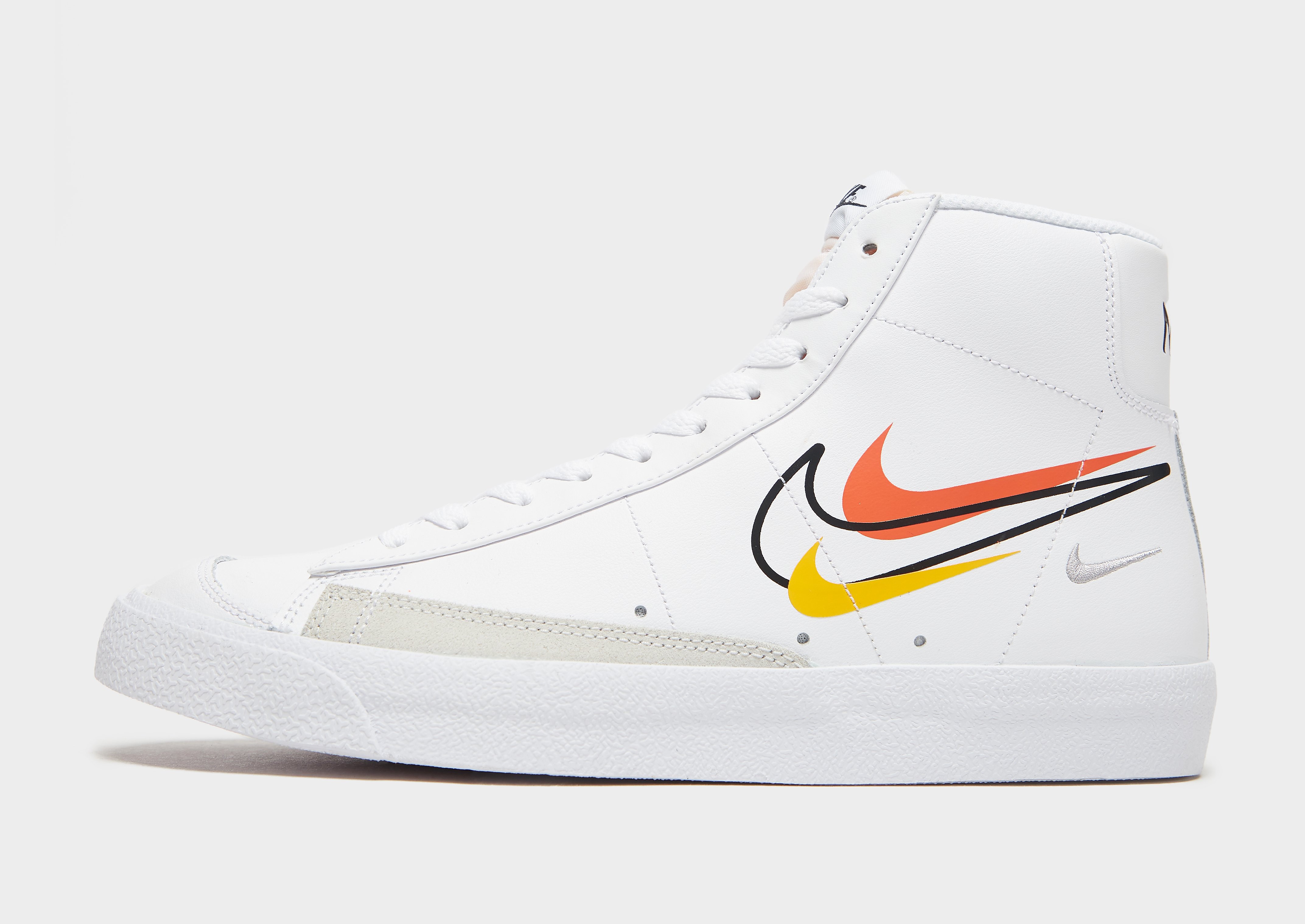 

Nike Blazer Mid '77 QS - White/Team Orange/University Gold/Black - Mens, White/Team Orange/University Gold/Black