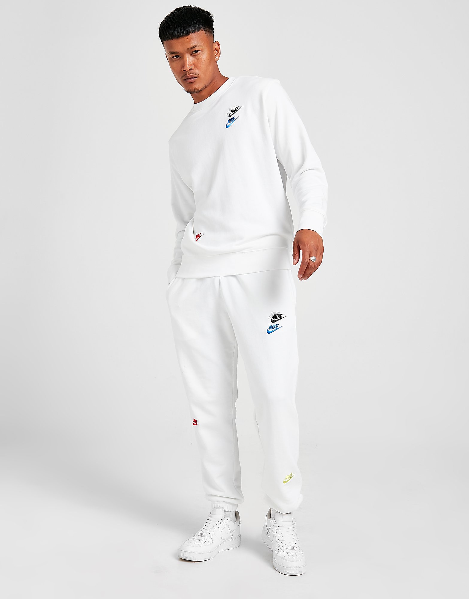 Nike Multi-Swoosh Sweatpants - White/White - Mens, White/White