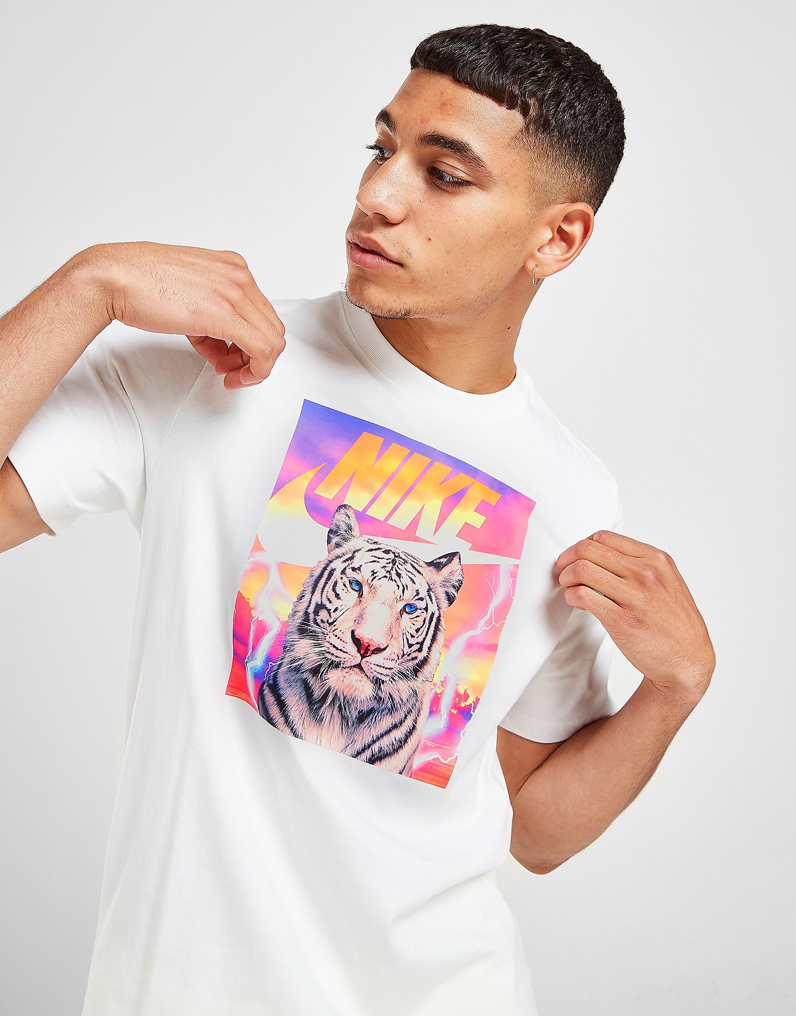 Nike Tiger King T-Shirt Herr, Vit