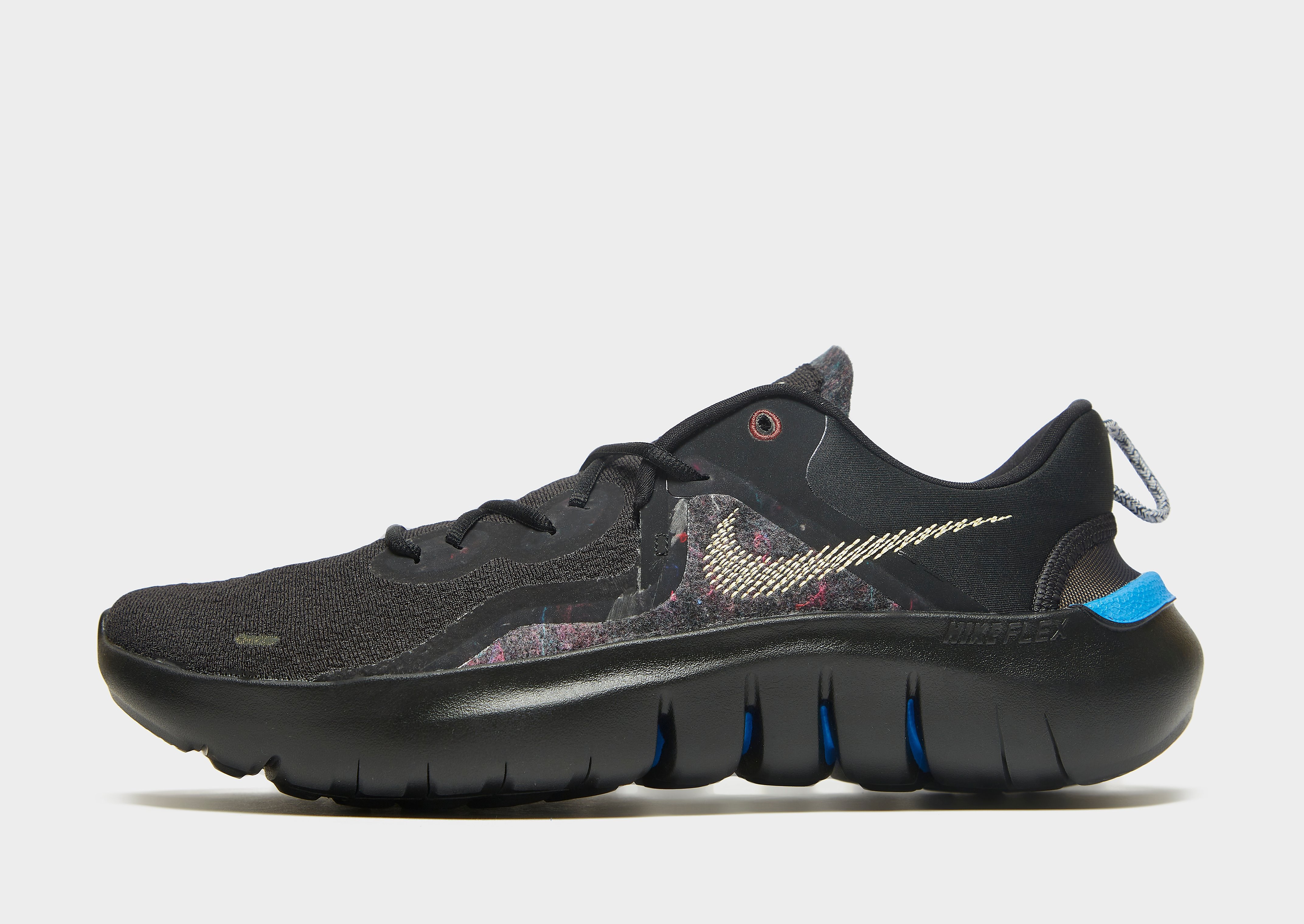 

Nike Flex Run 2021 - Black/Light Photo Blue/Dark Pony/Melon Tint - Mens, Black/Light Photo Blue/Dark Pony/Melon Tint
