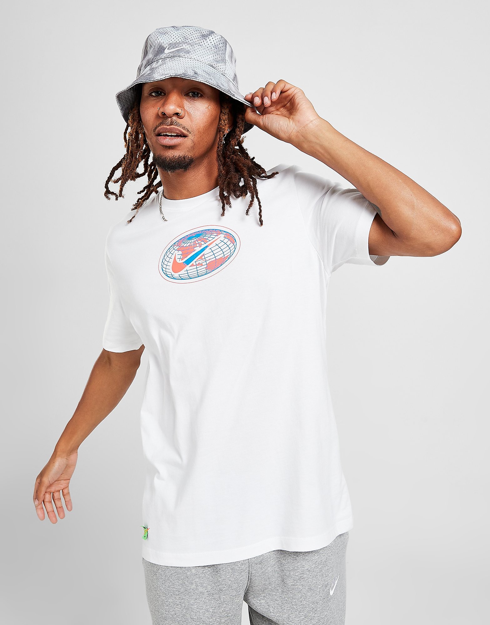 

Nike Worldwide Globe T-Shirt - White - Mens, White